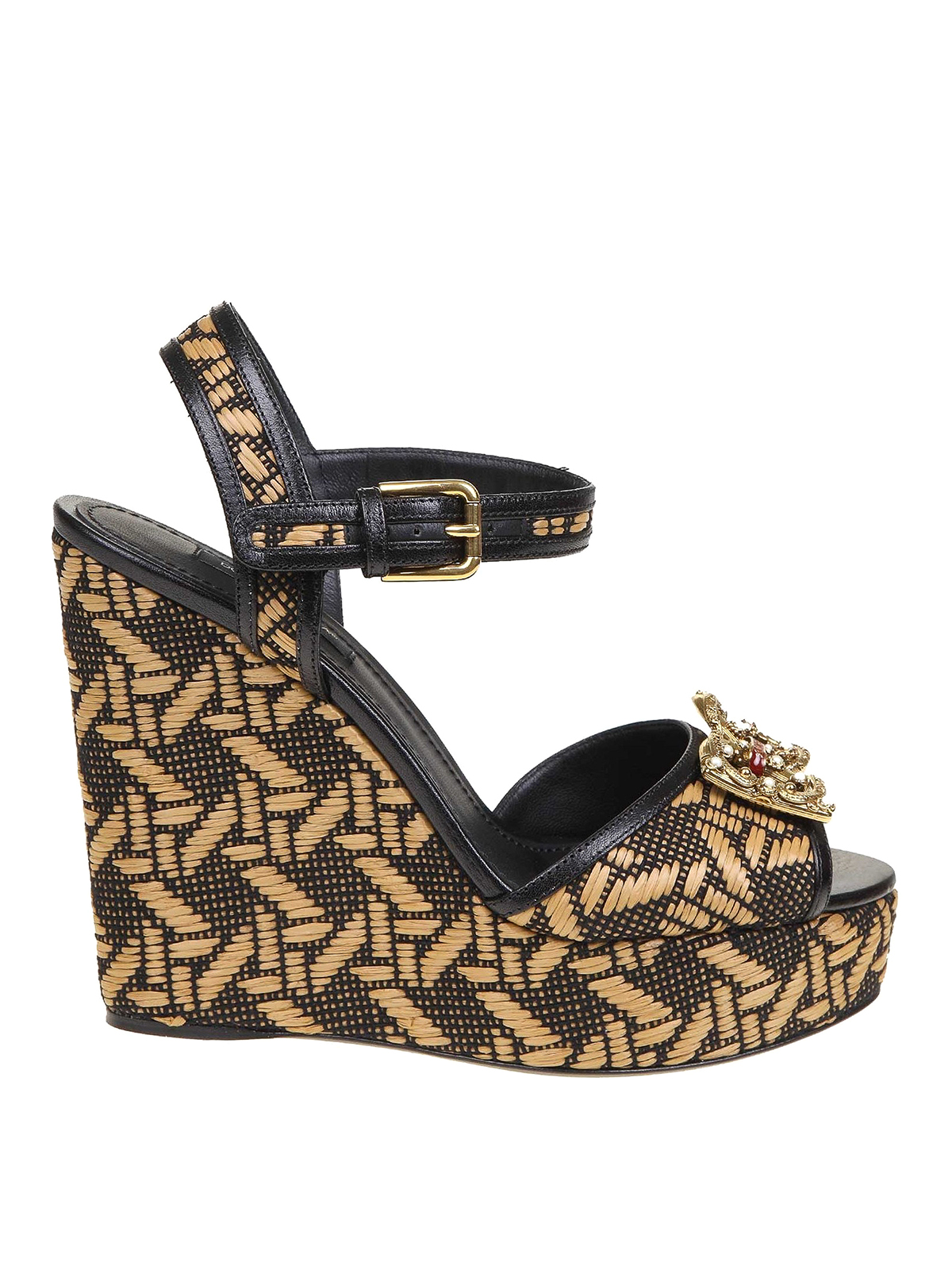 صندل Dolce \u0026 Gabbana - Raffia wedge 