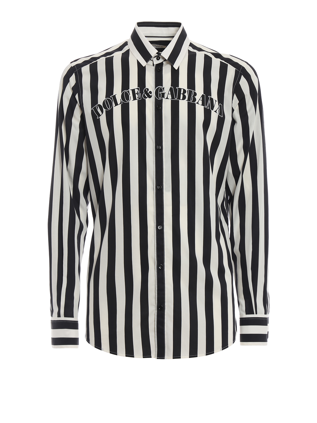 Baseball-inspired striped shirt 
