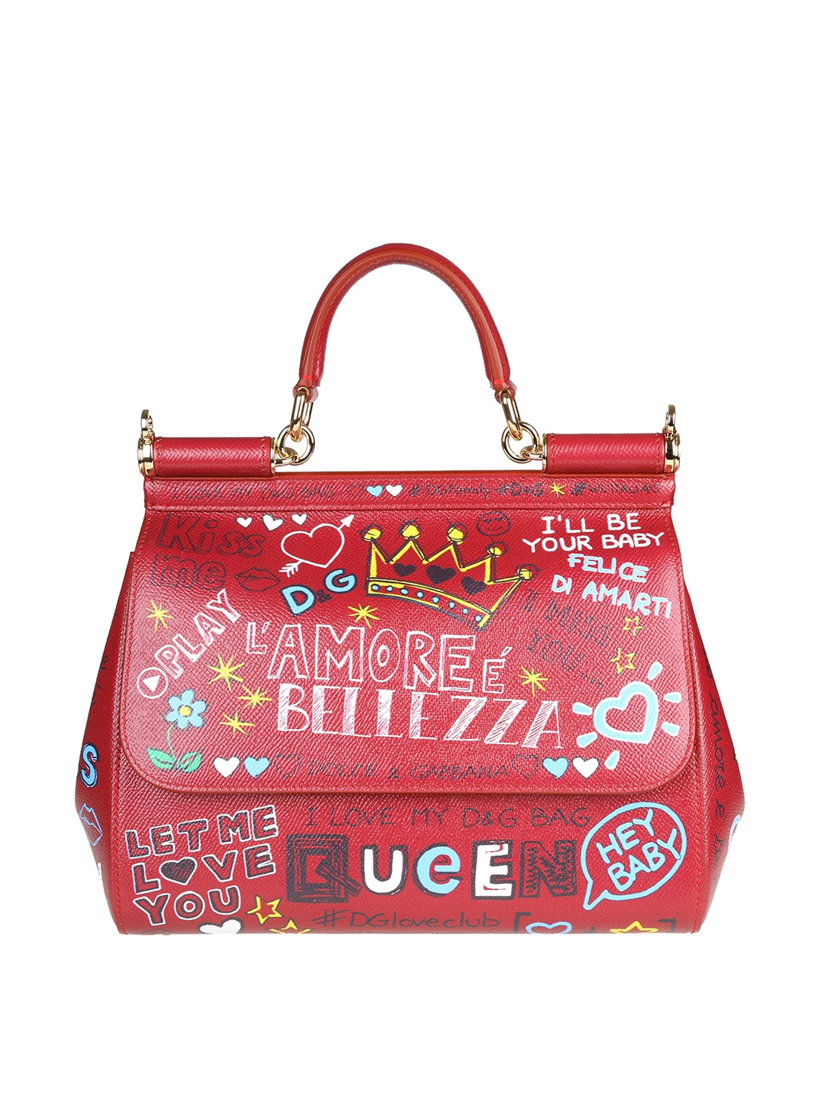 dolce and gabbana red bag