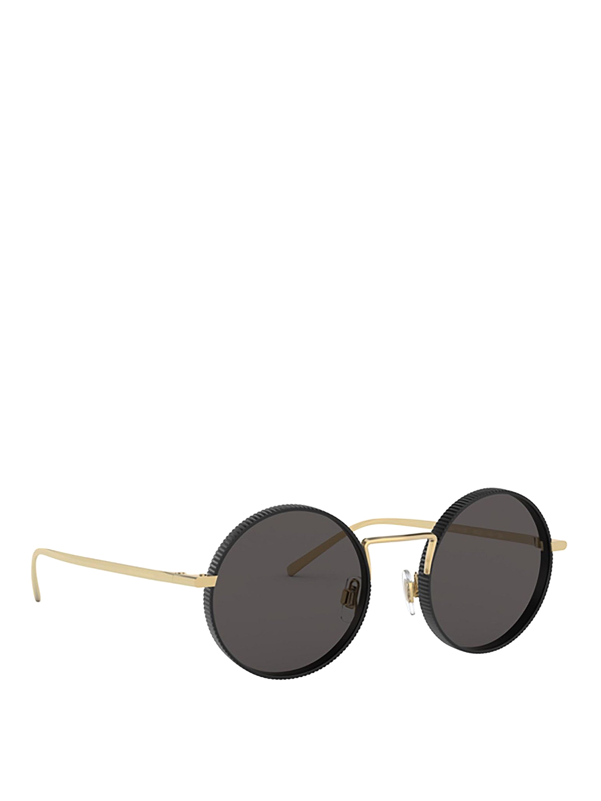 Sunglasses Dolce & Gabbana - Knurled round sunglasses - DG2246131187