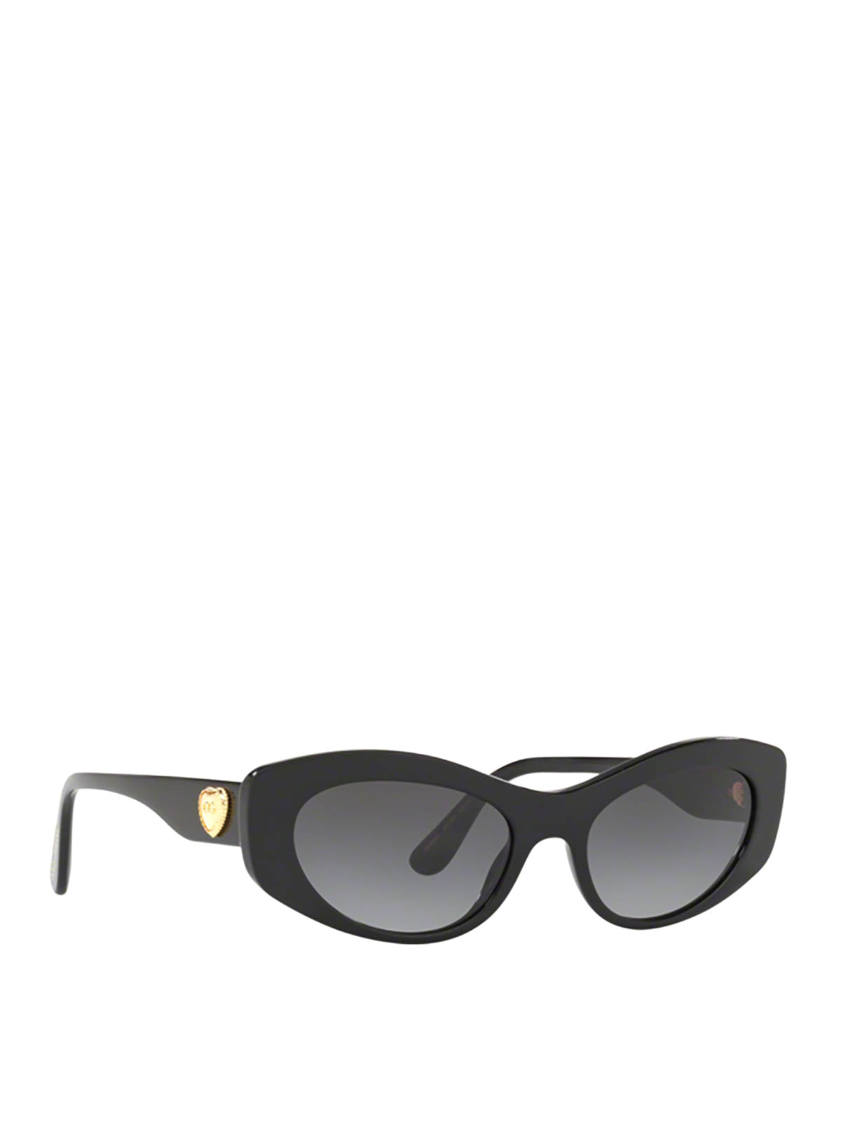 Sunglasses Dolce & Gabbana - Matte acetate rectangular sunglasses -  DG43605018G