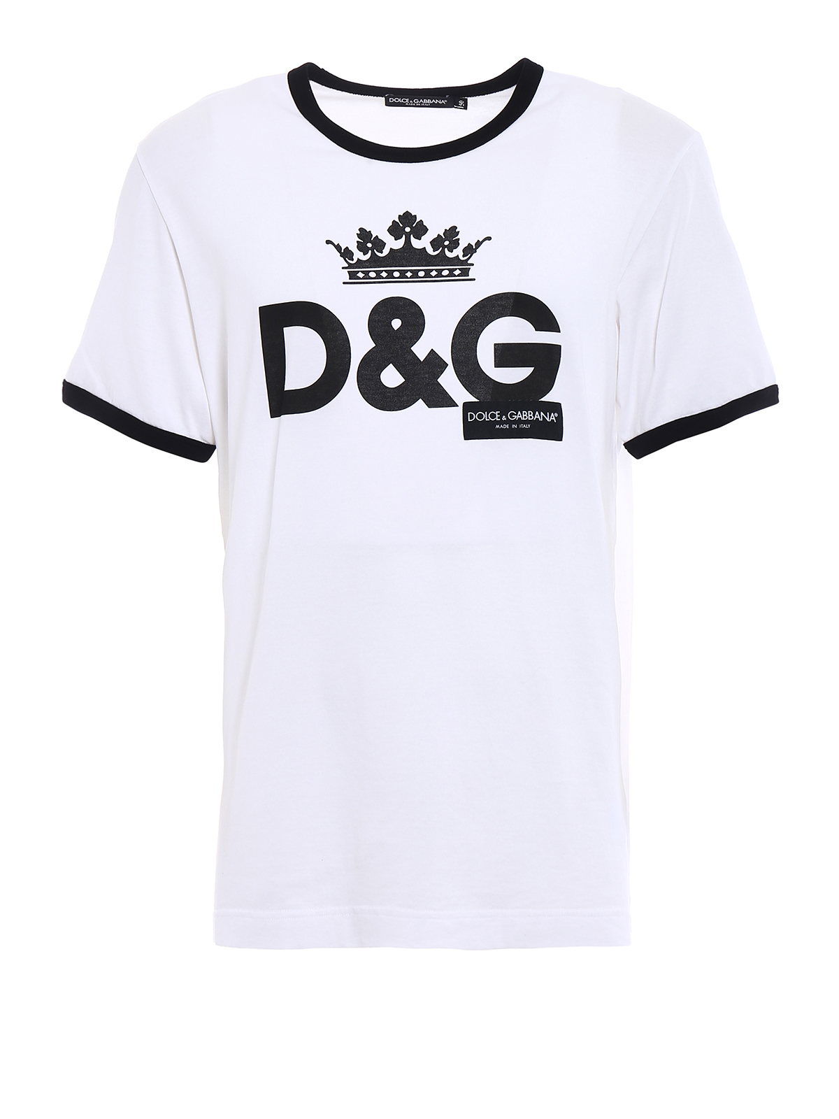 T-shirts Dolce & Gabbana - DG Crown print cotton T-shirt - G8HV0THP706HWI40