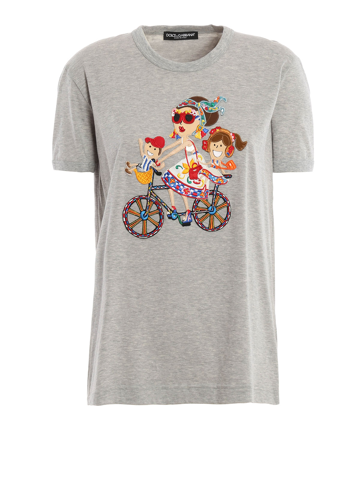 Camisetas Dolce & Gabbana Camiseta Gris Para Mujer - F8H50ZG7KDSS8290