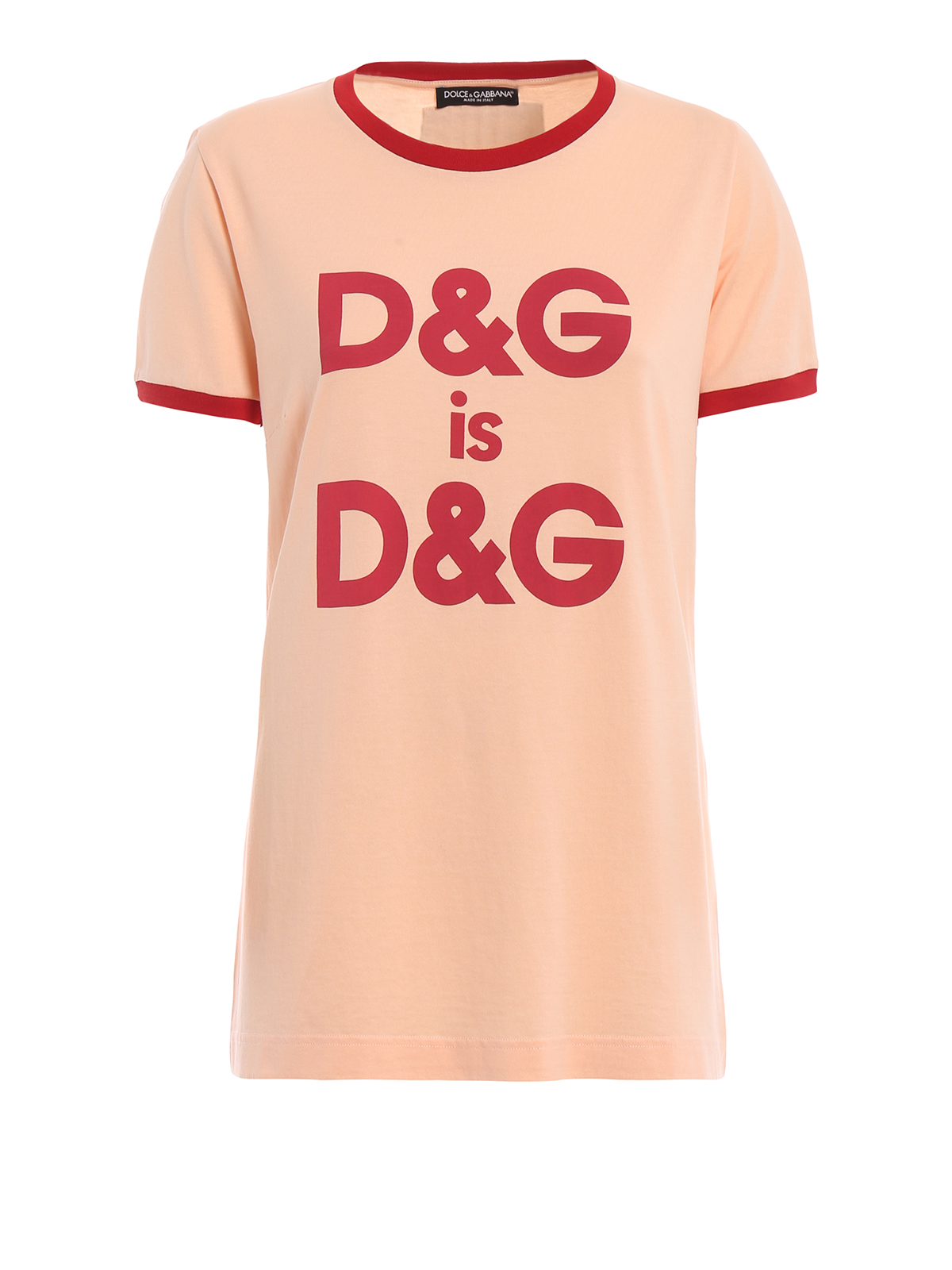 hjælper spids forskel T-shirts Dolce & Gabbana - D&G is D&G print T-shirt - F8H32ZG7RDGF0600