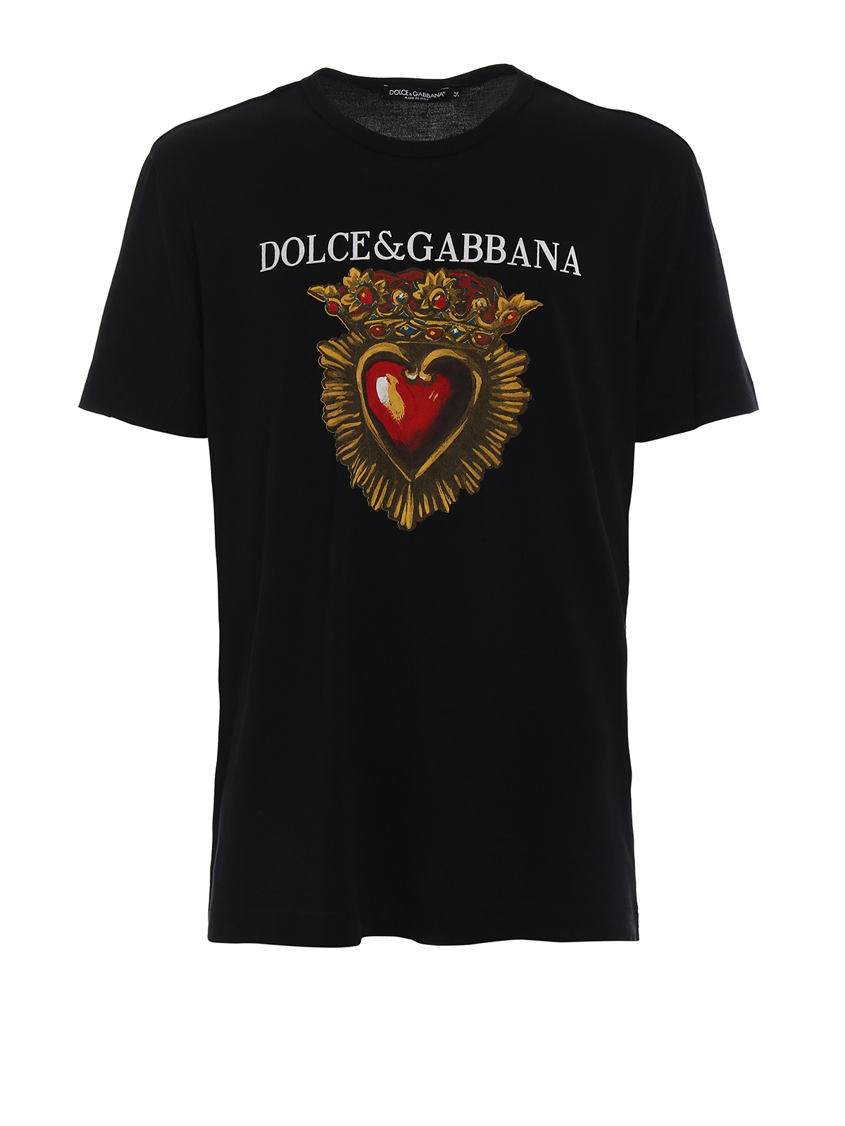 T-shirts Dolce & Gabbana - Sacred heart print T-shirt - G8IG9TFH7OSHNN84