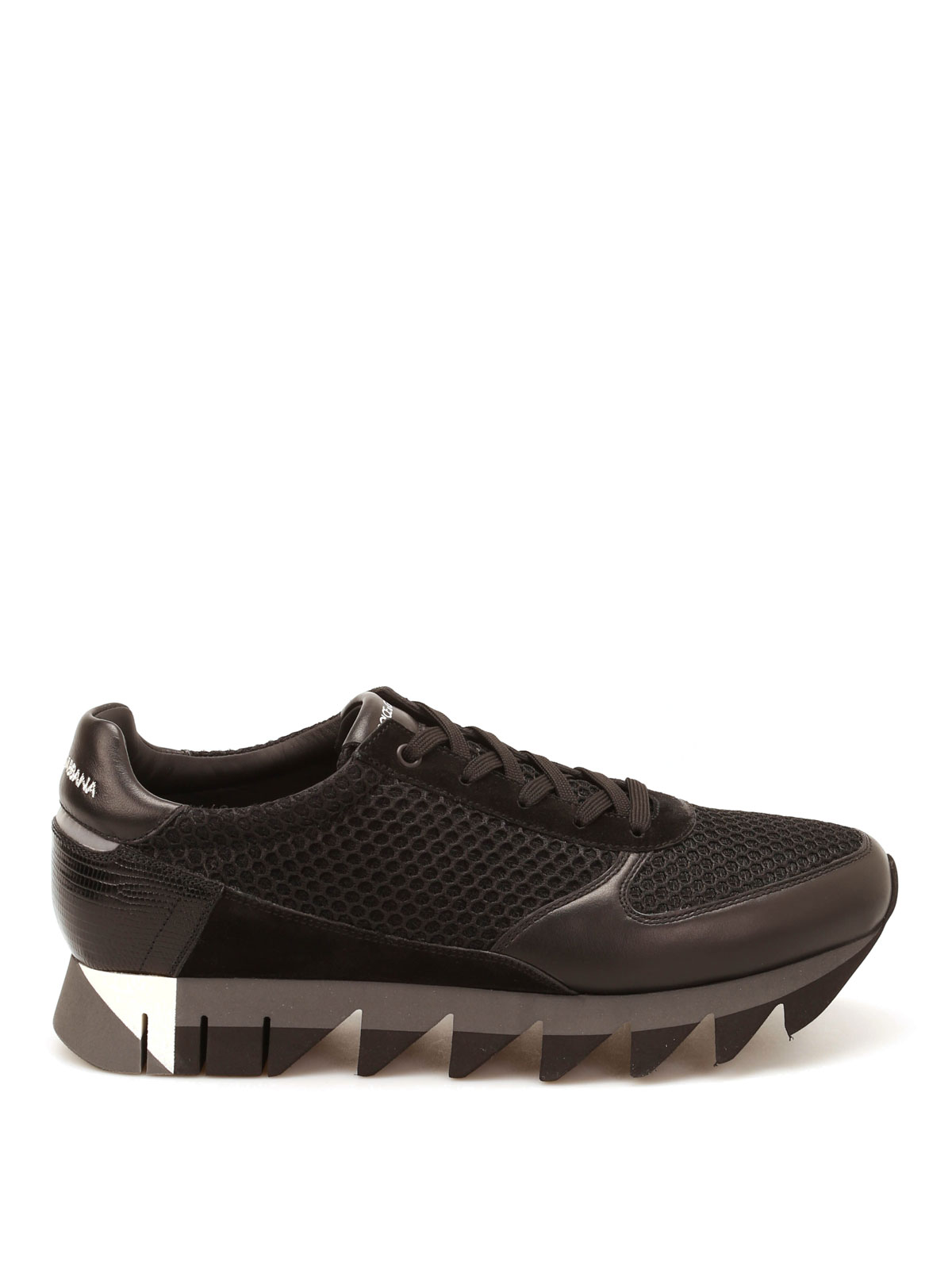 Capri leather and mesh sneakers 