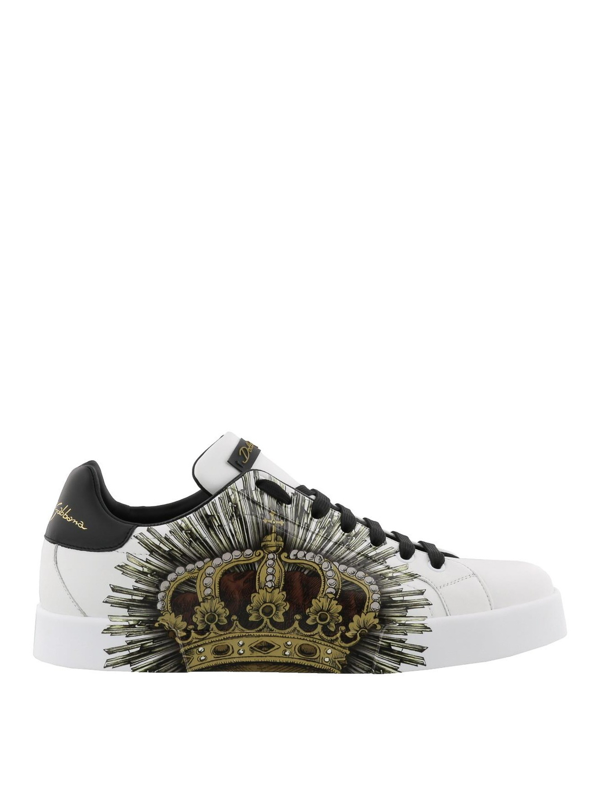 spel raket zag Trainers Dolce & Gabbana - Crown print Portofino sneakers - CS1558AN108HWL66