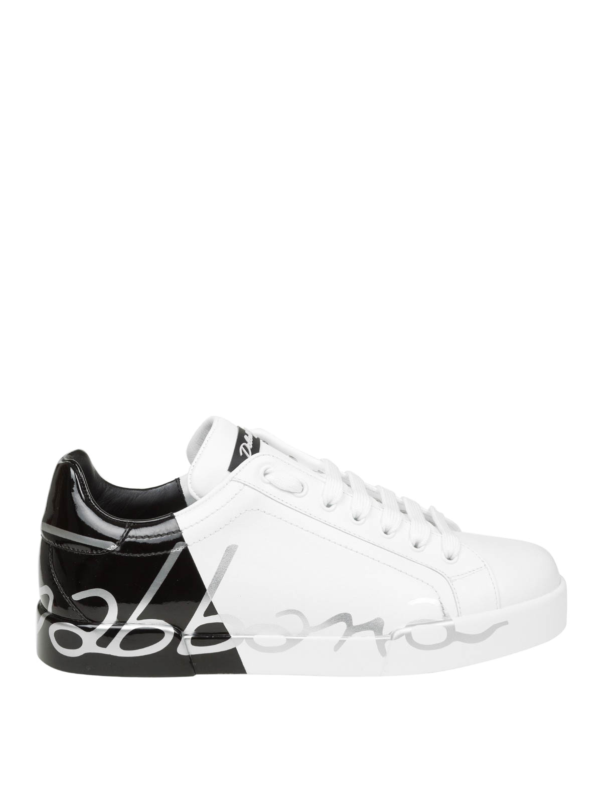 dolce gabbana leather sneakers