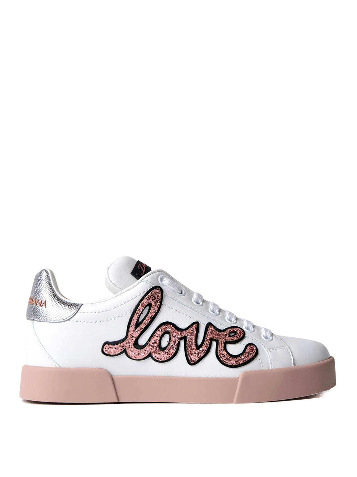Trainers Dolce & Gabbana - Portofino love patch sneakers - CK0150AH2458I059