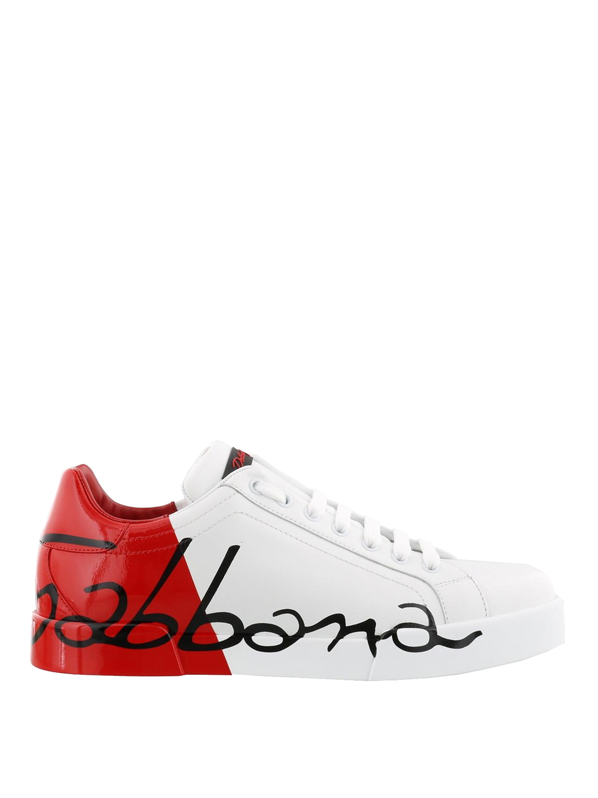 Dolce \u0026 Gabbana - Sneaker Portofino bianche e rosse - sneakers -  CK1600AI053HR821