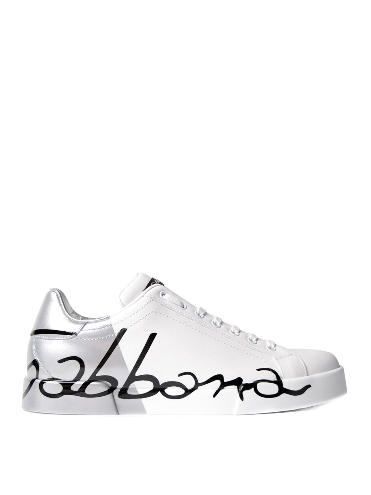 dolce gabbana silver shoes