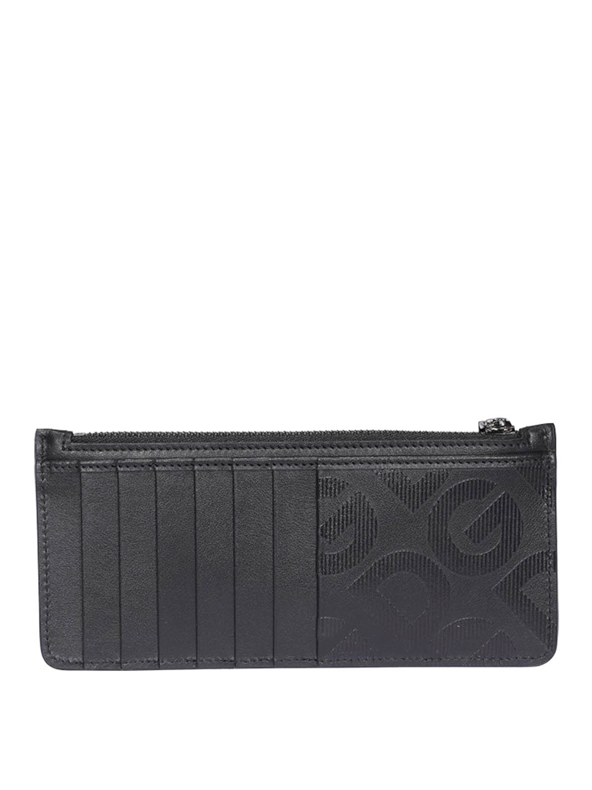 Dolce & Gabbana Embossed Logo Wallet In Black