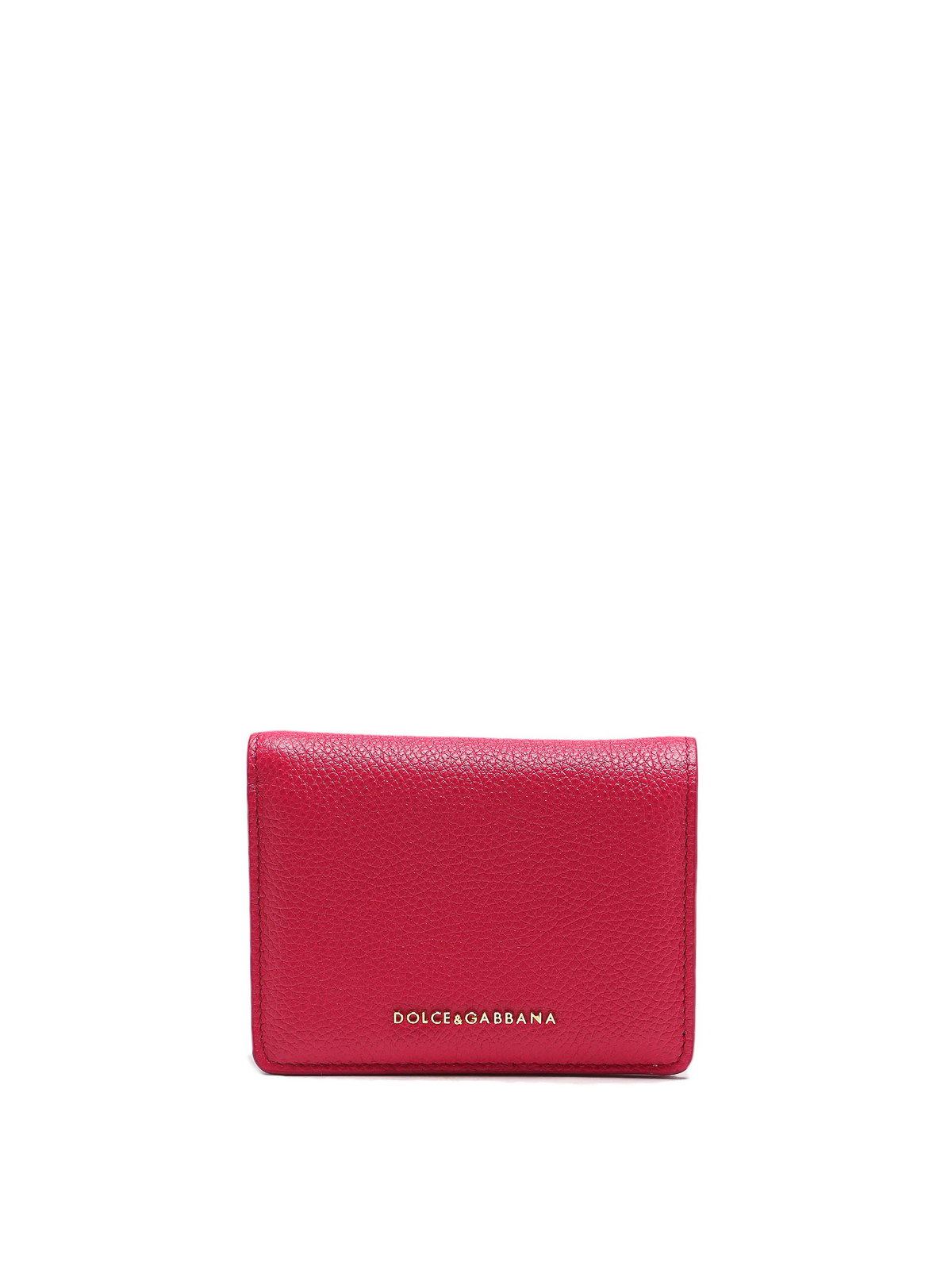 Wallets & purses Dolce & Gabbana - Grained leather bifold wallet -  BI1211AA89987392