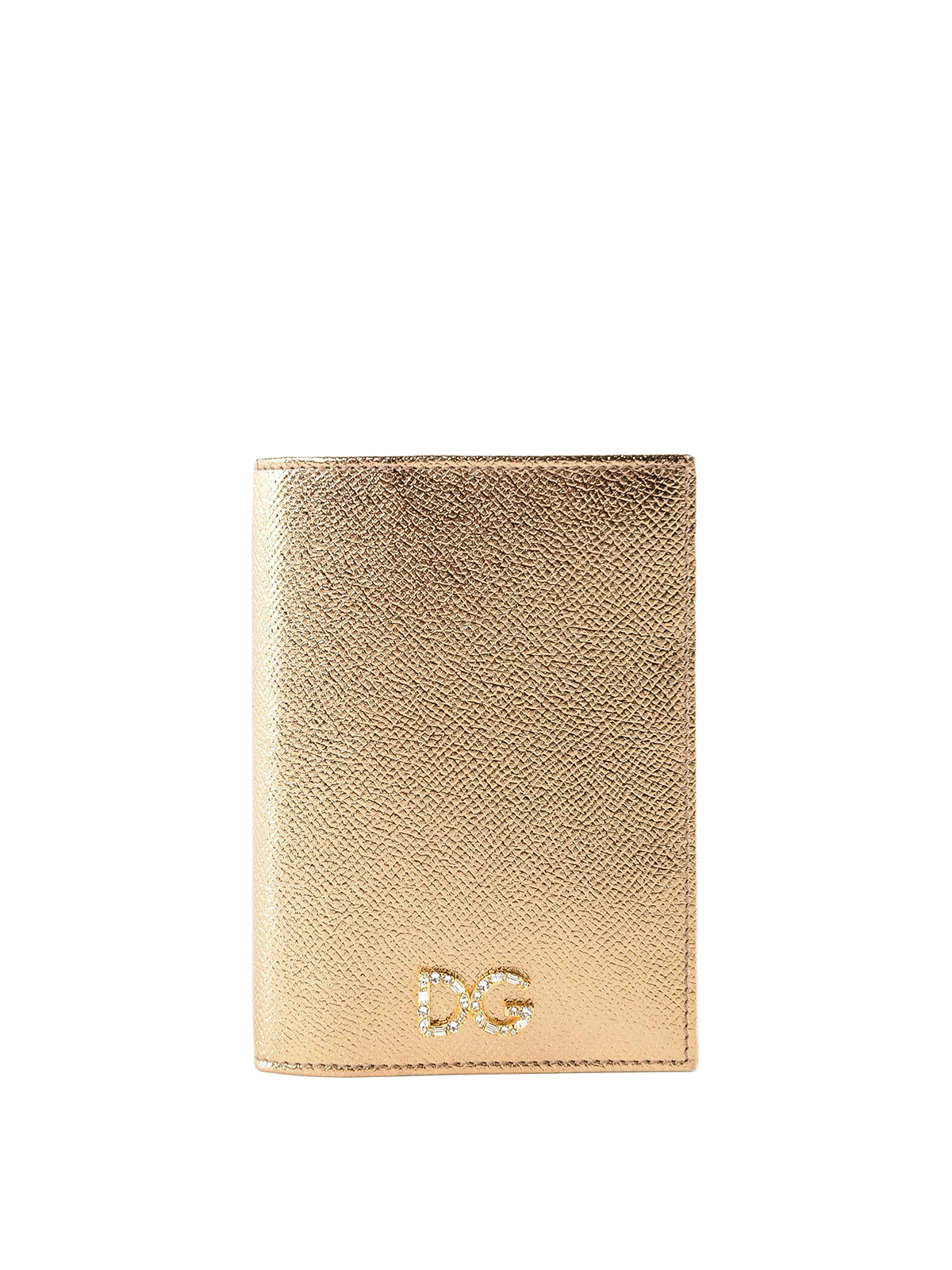Wallets & purses Dolce & Gabbana - Laminated Dauphine leather passport case  - BI2215AC18487498
