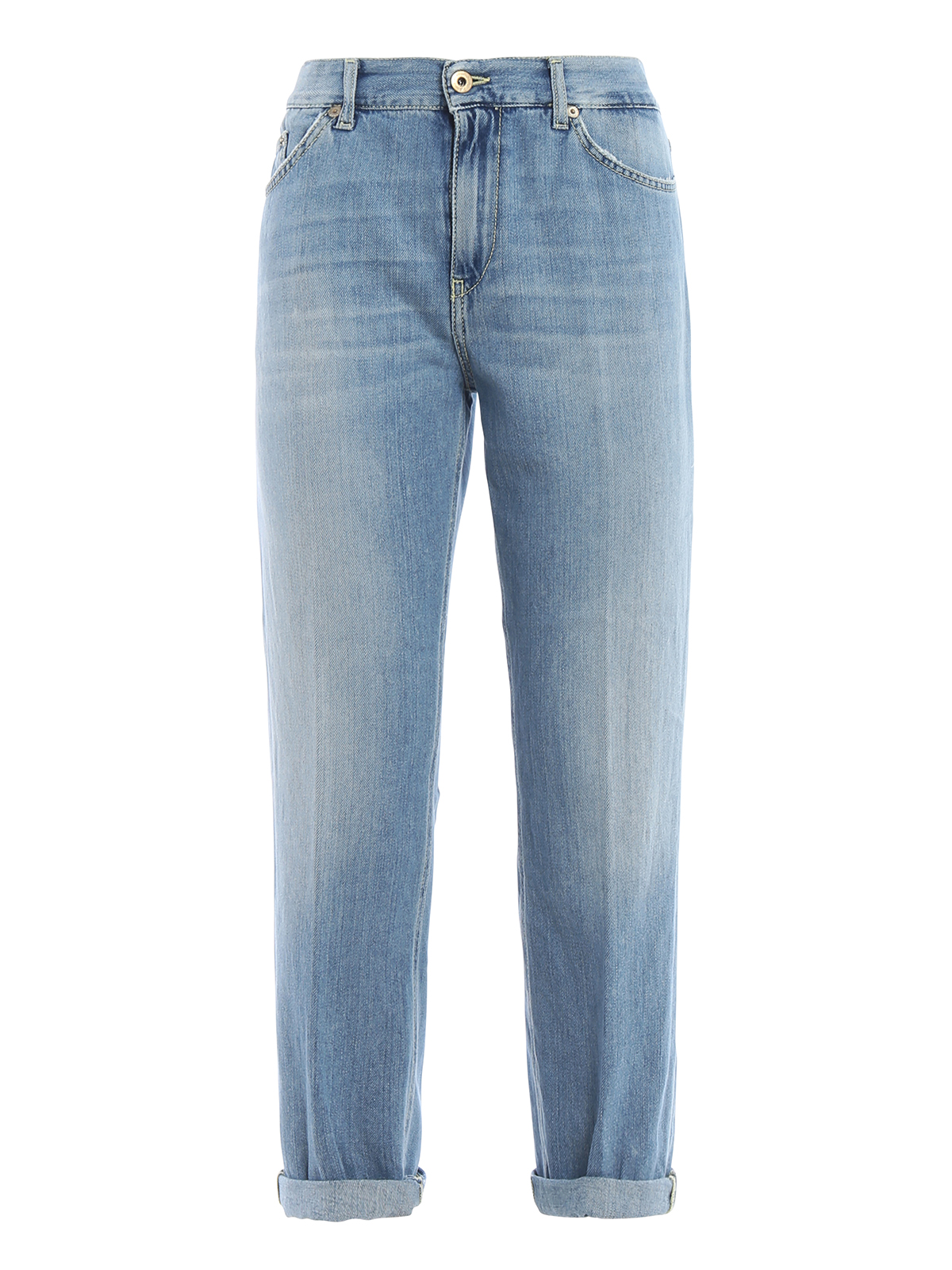 Paige loose fit low rise crop jeans 
