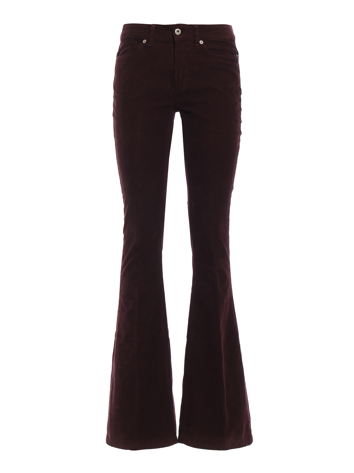 Pantaloni casual Dondup - Pantaloni Akon a zampa in velluto a costine -  DP241VS0012PTD569