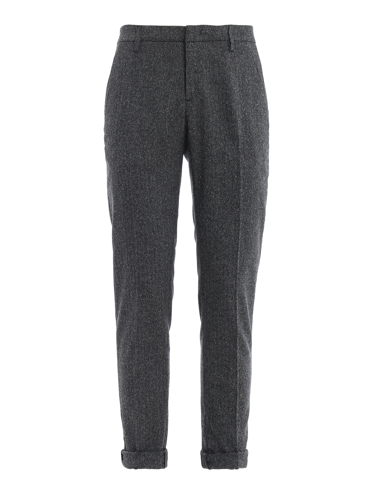 Click to view more detailed imagery on our partner's website Dondup Gaubert Dark Grey Herringbone Trousers