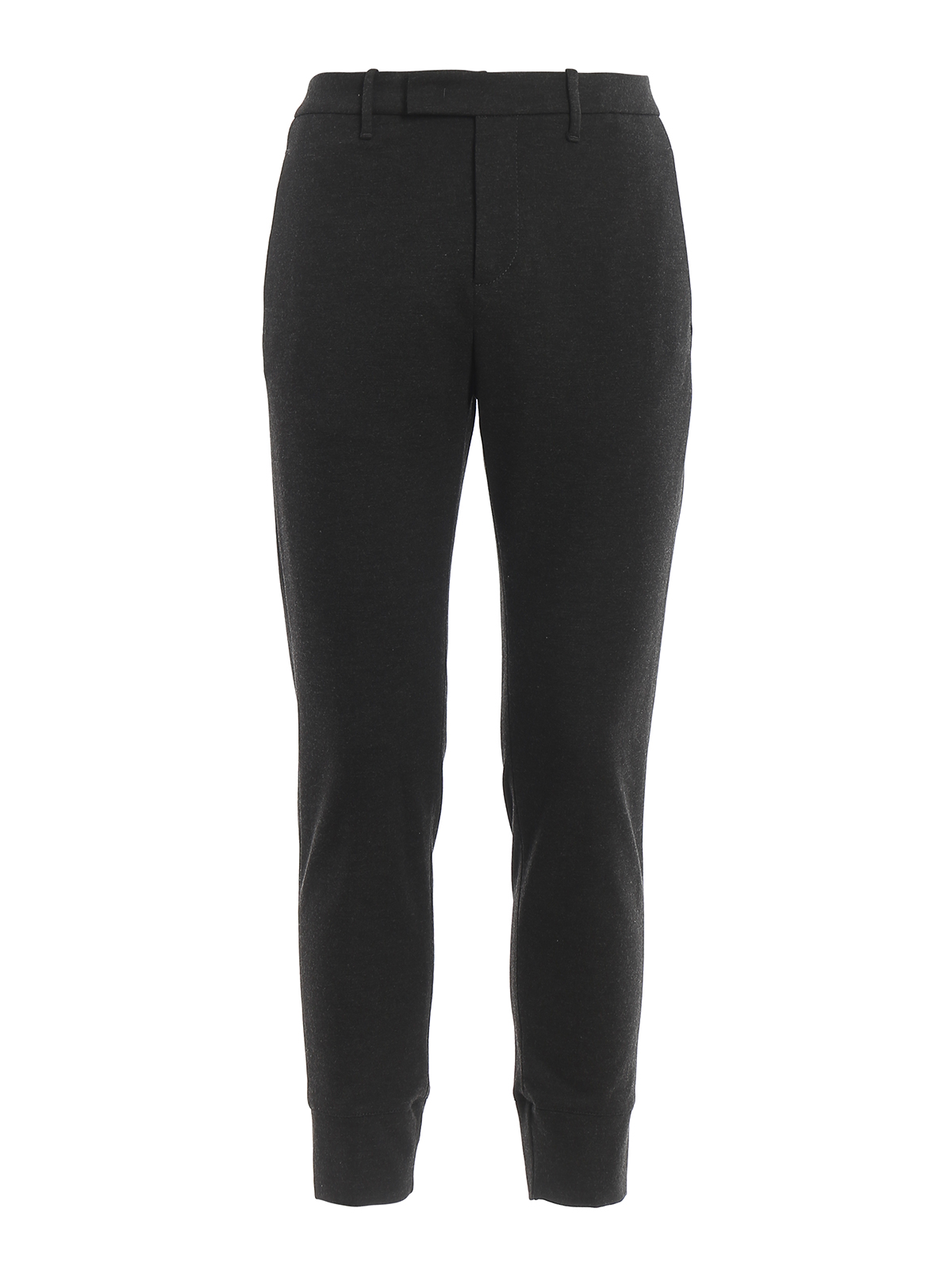 Click to view more detailed imagery on our partner's website Dondup Robby Viscose Trousers In Dark Grey
