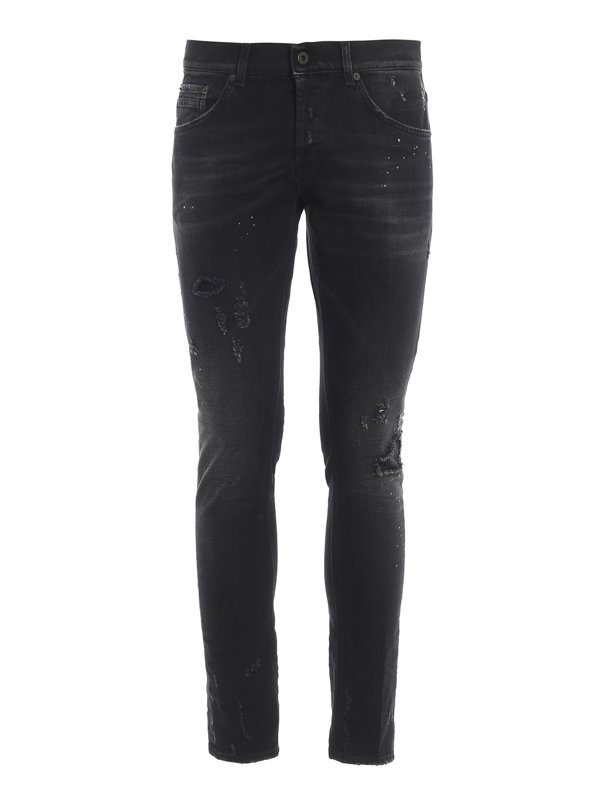 Skinny jeans Dondup - Ritchie ripped and spotted skinny jeans ...