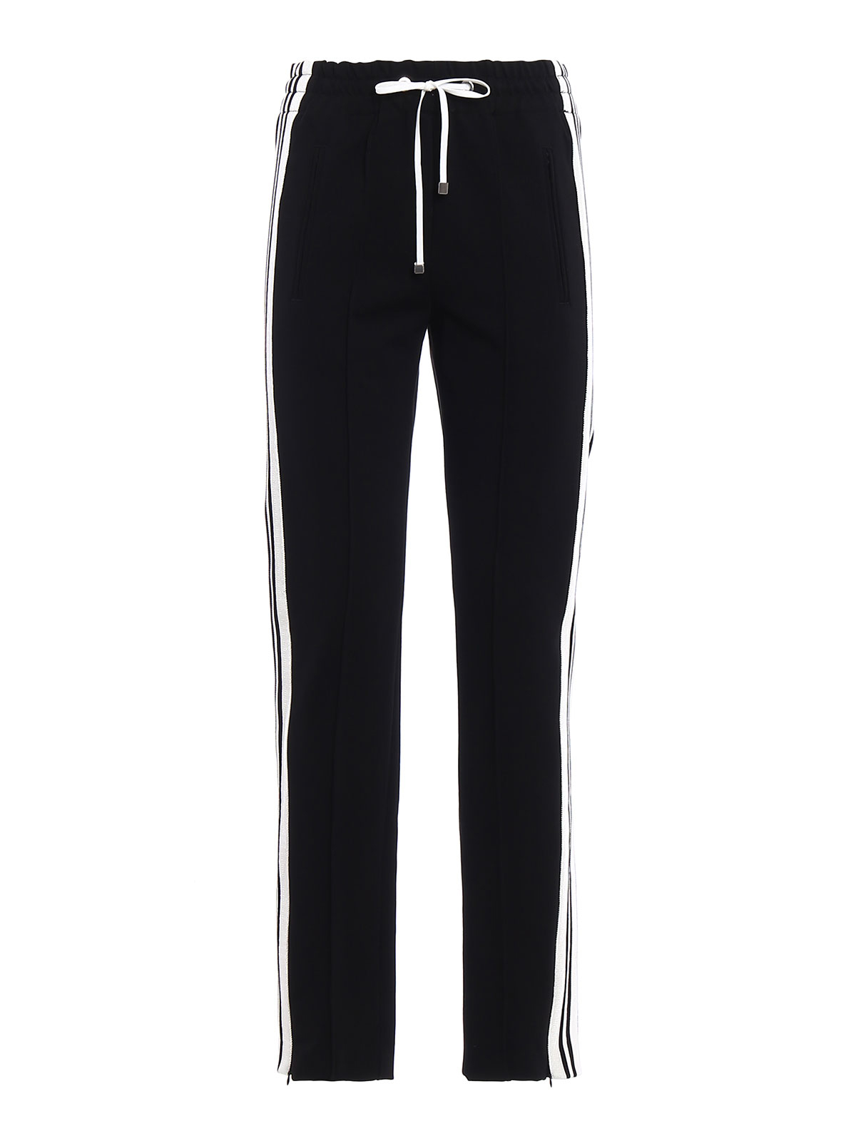 high waisted black tracksuit bottoms