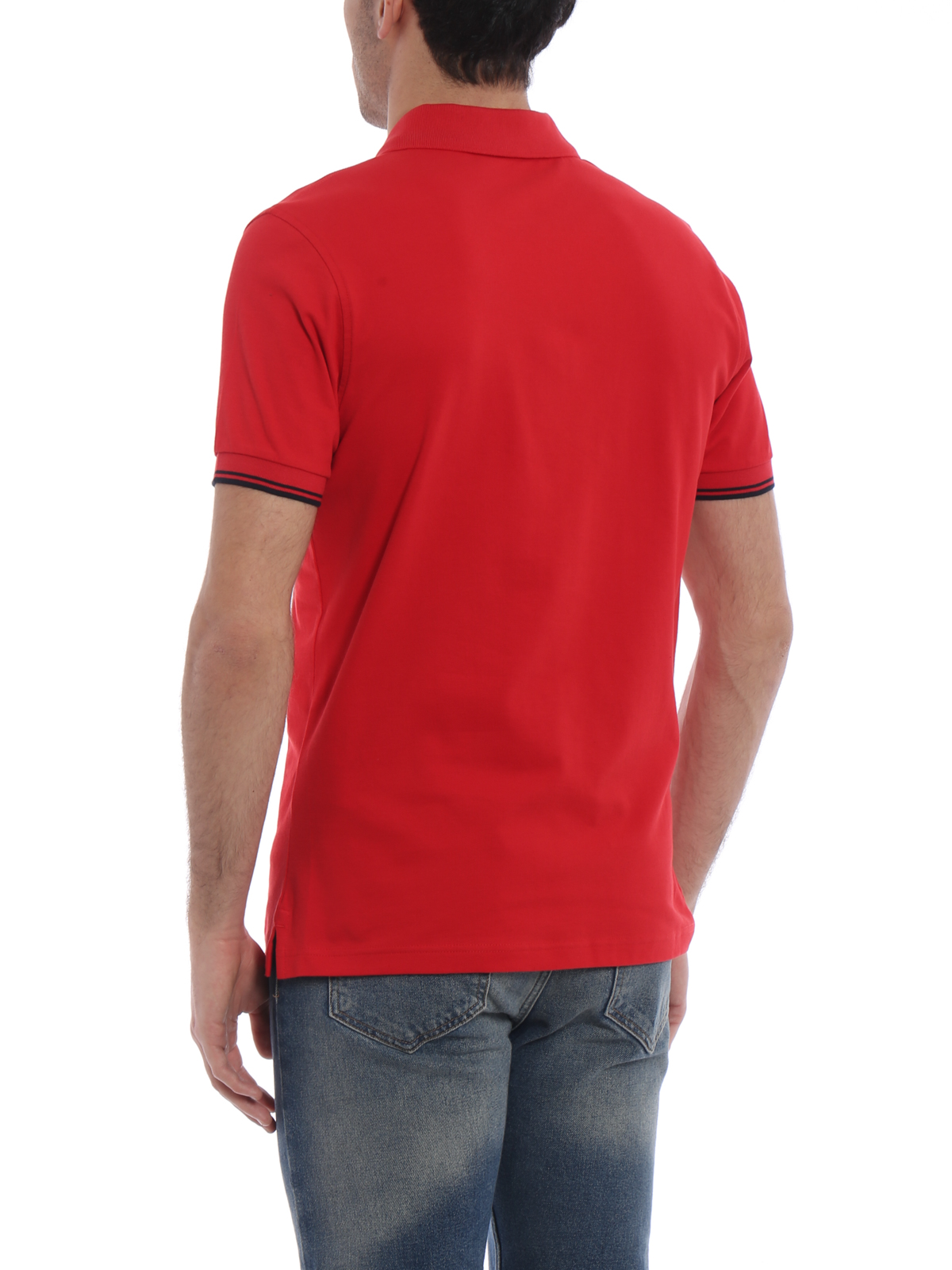 پولو Fay - Double collar red polo 
