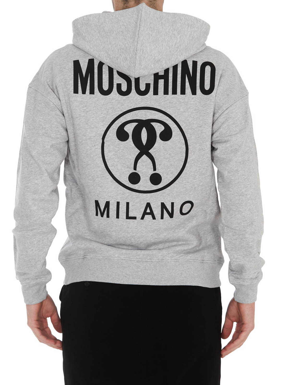 Moschino - Double Question Mark hoodie - Sweatshirts & Sweaters ...