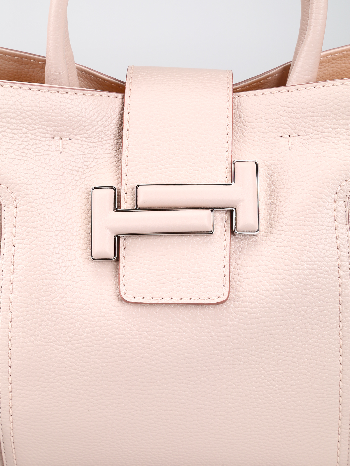 light pink leather tote