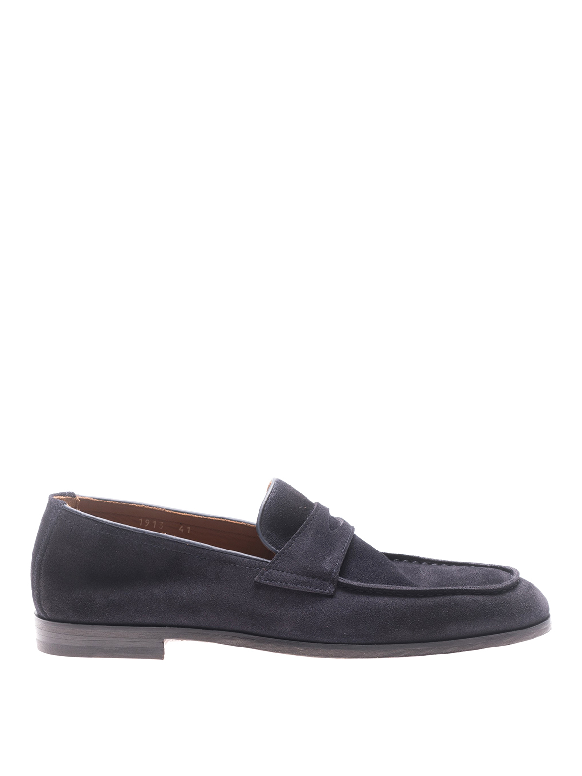 Blue suede loafers by Doucal's - Loafers & Slippers | iKRIX
