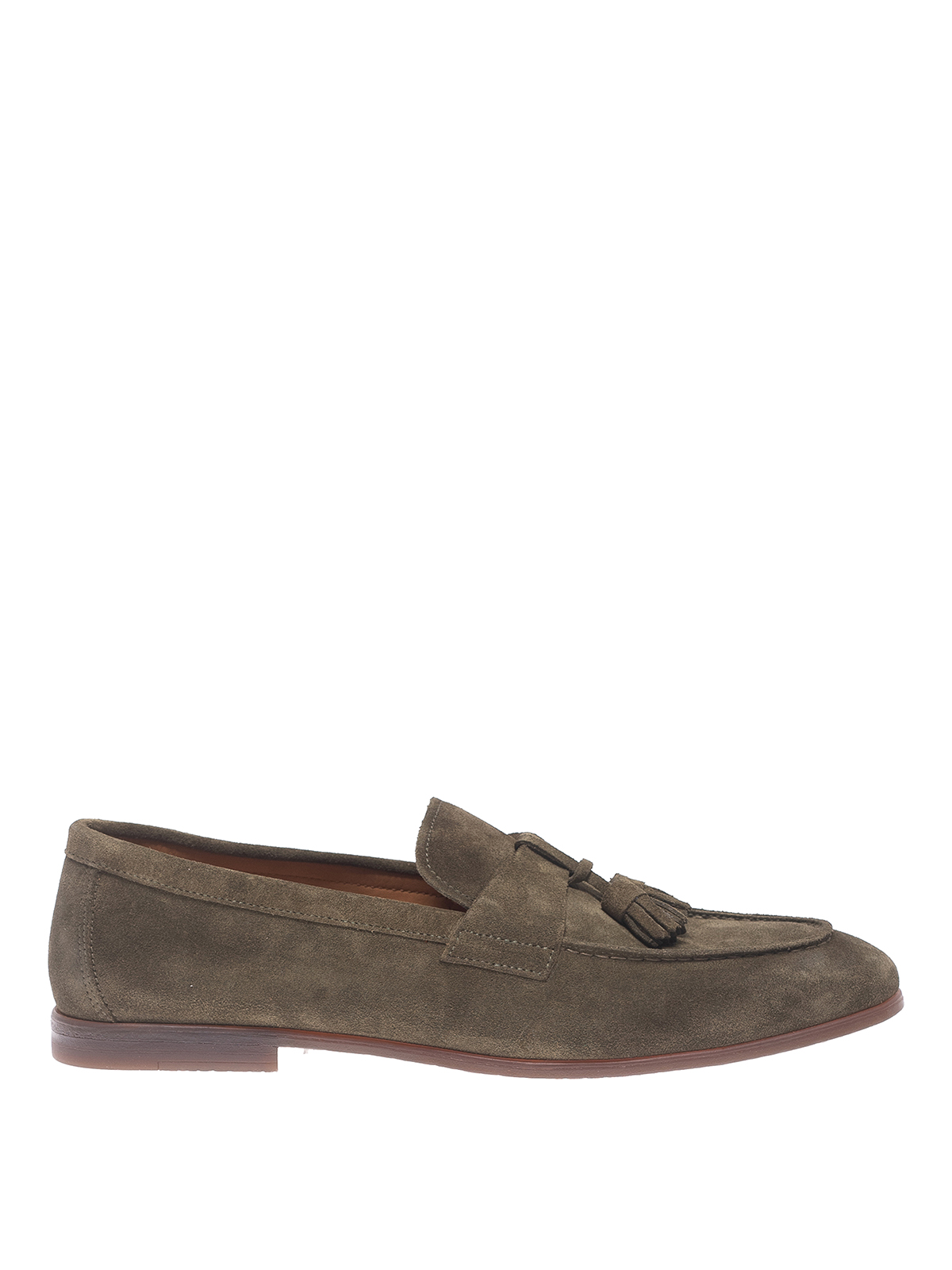 DOUCAL'S SUEDE LOAFERS WITH TASSELS