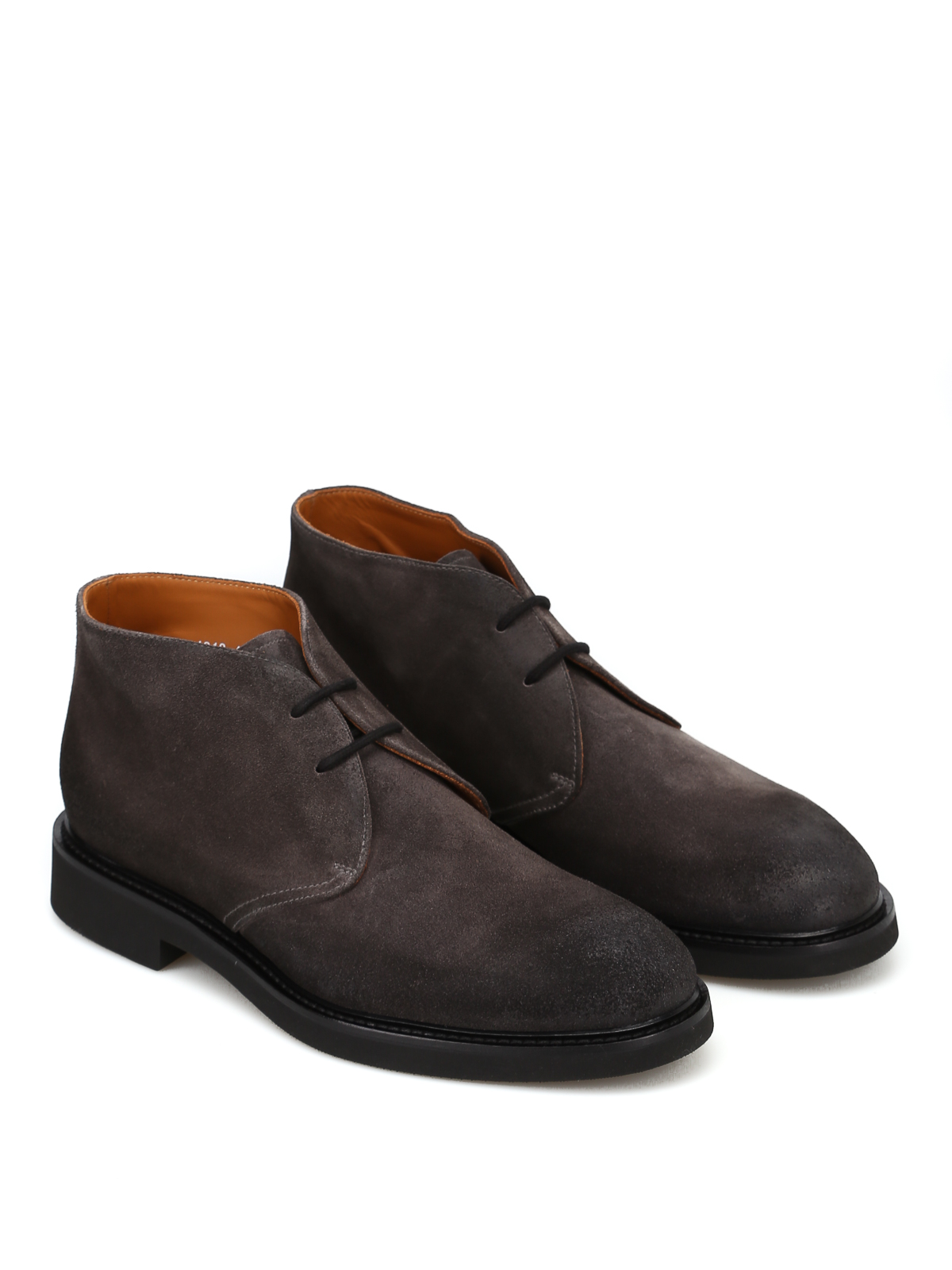 Ankle boots Doucal's - Charcoal suede desert boots - DU1018GENOUF011NN03