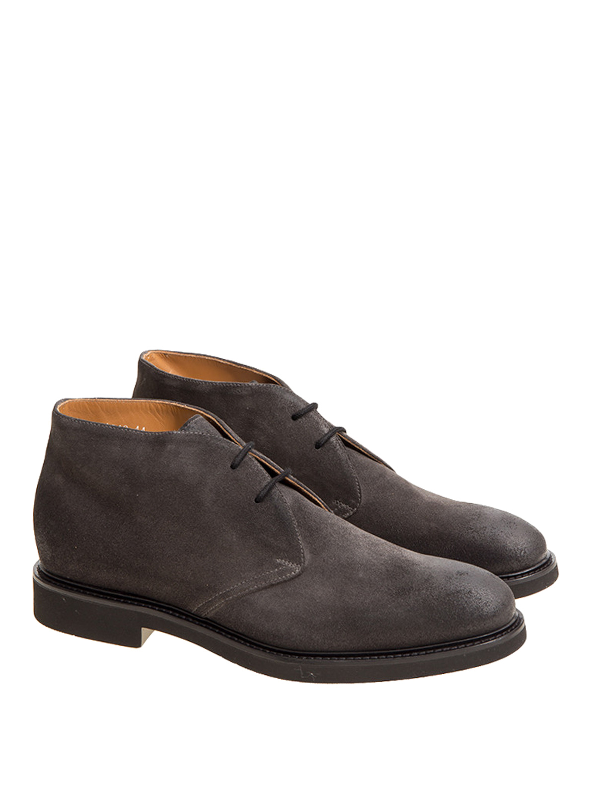 Doucal's - Suede laced-up desert boots 