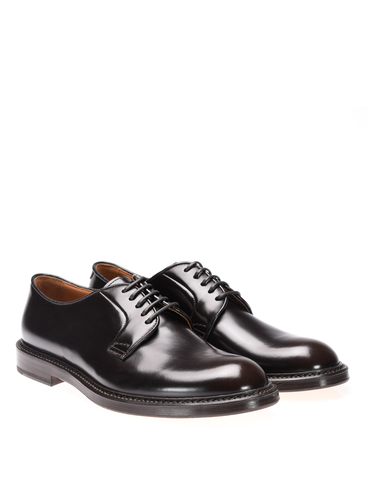 Doucal's - Leather classic Derby shoes - classic shoes ...