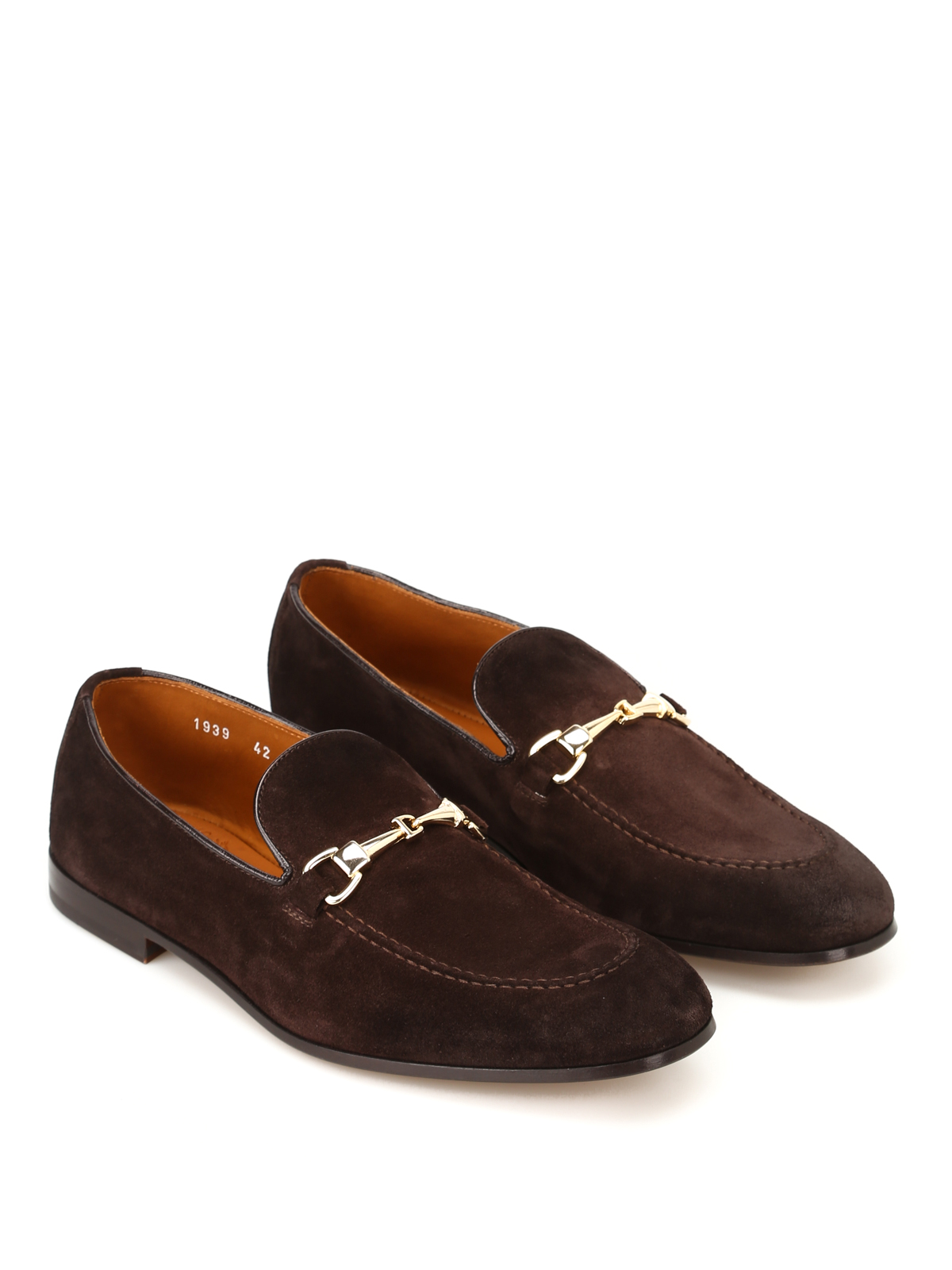Light Point brown suede loafers 