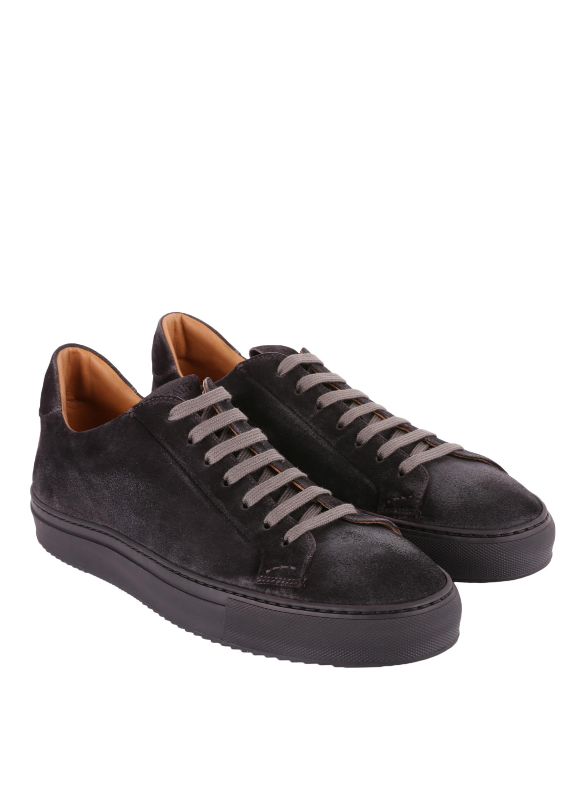 Doucal's - Smooth anthracite suede sneakers - trainers - 1796KOBEUF089NN05
