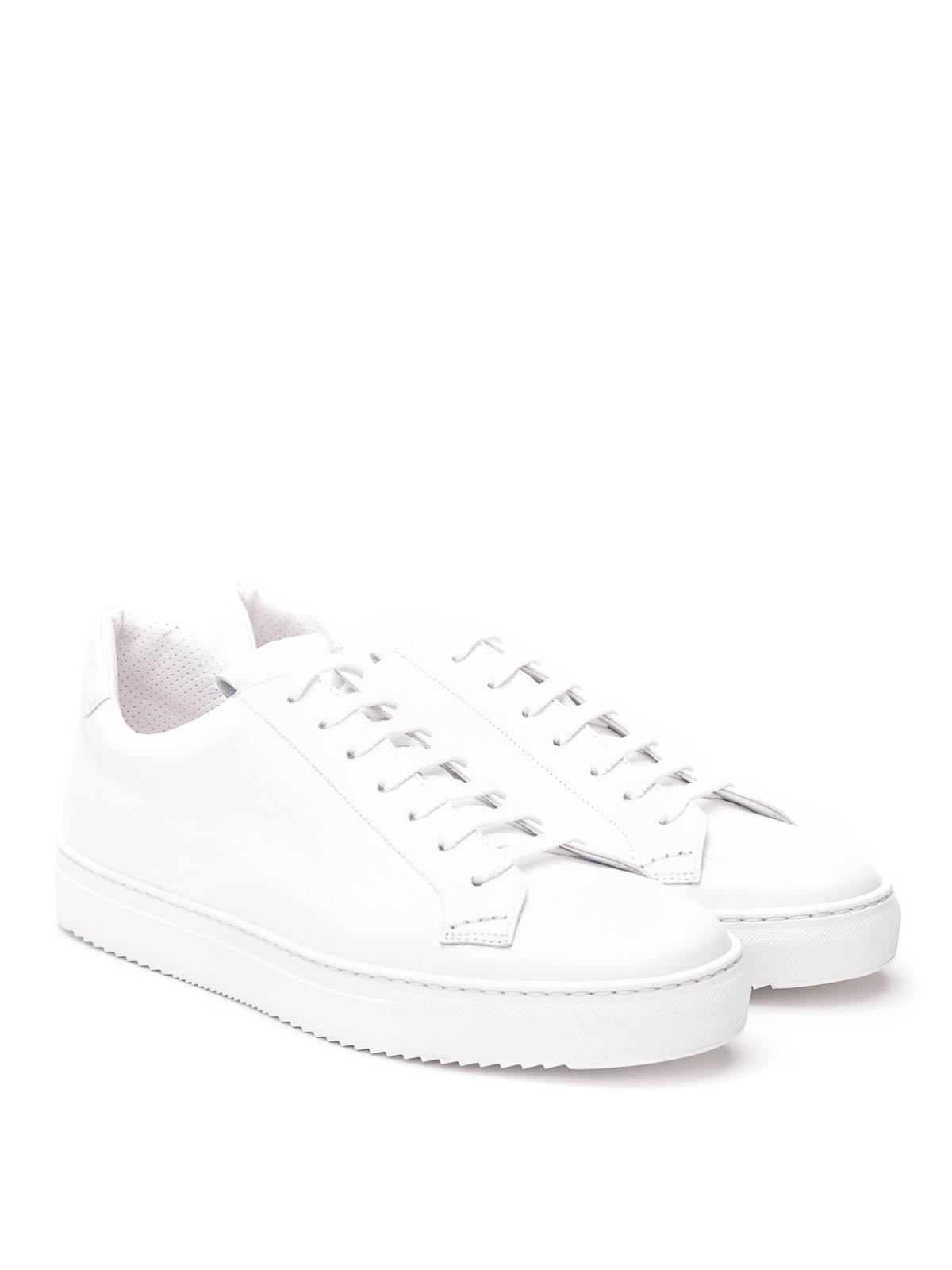 Doucal's - Sneakers bianche in pelle liscia - sneakers - DU1796ERICUV055IW00