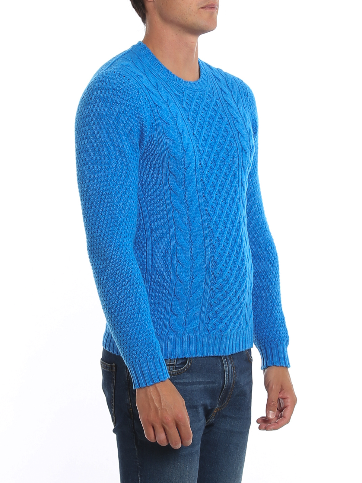 Drumohr - Cable-knit sweater - crew necks - D4W123756 | iKRIX.com
