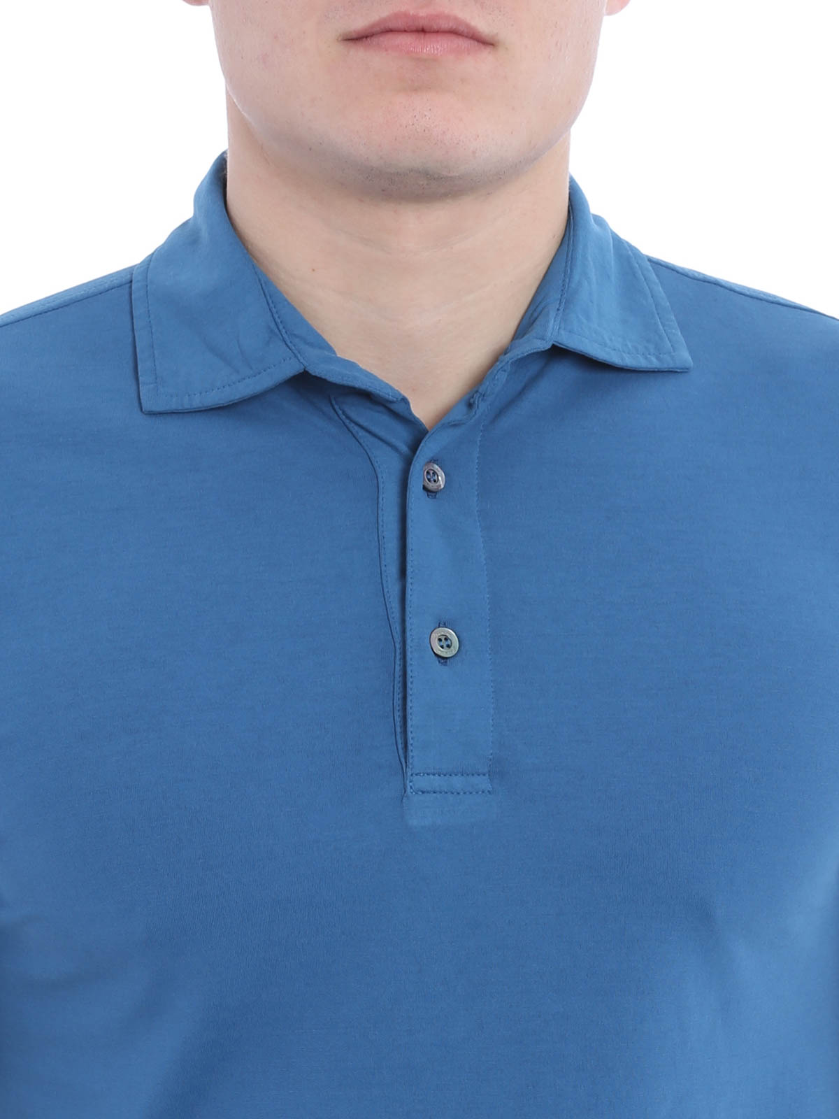 Poloshirt Fur Herren Hellblau von Drumohr Poloshirts Poloshirt Fur Herren Hellblau von Drumohr Poloshirts