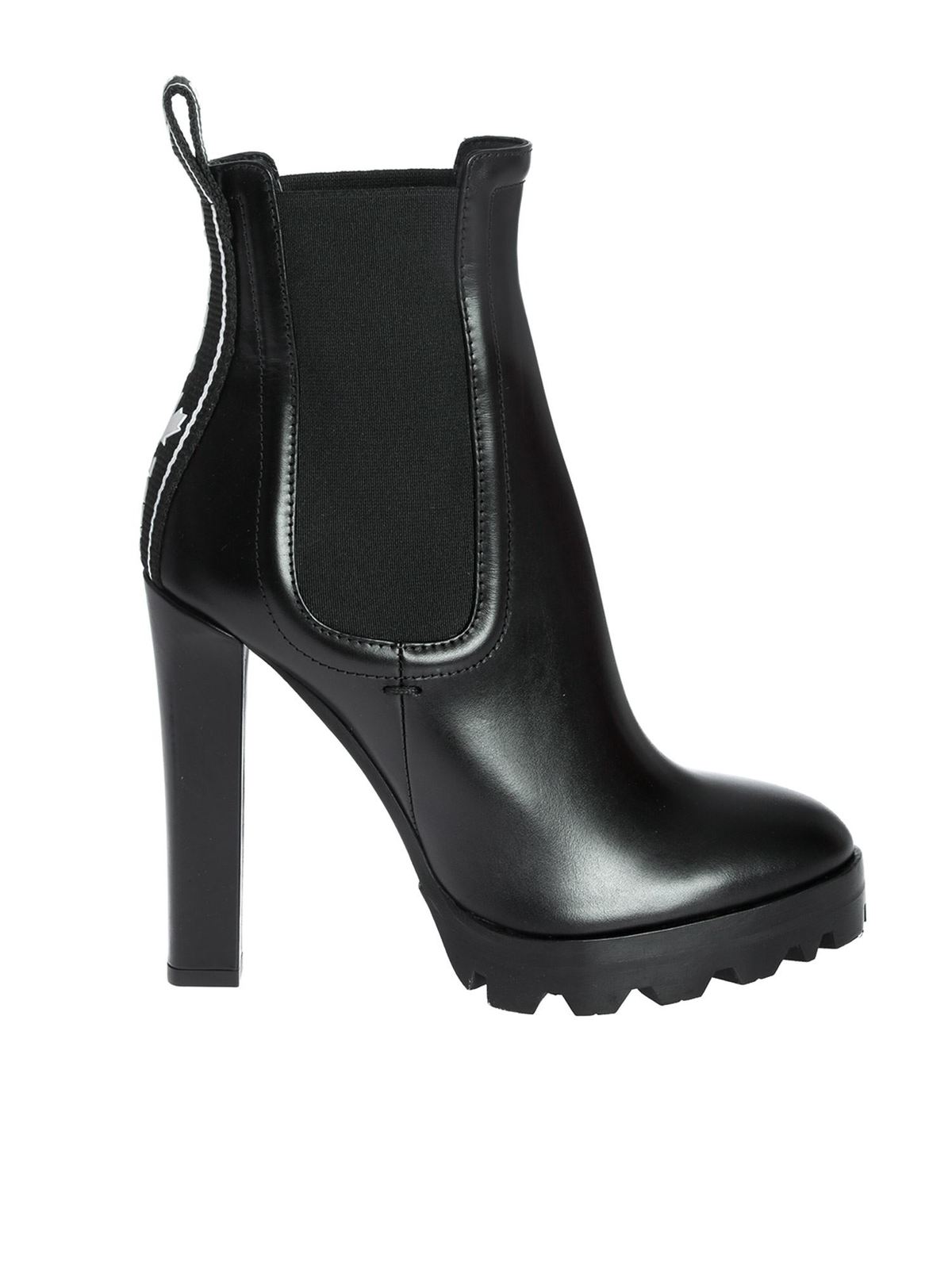 Dsquared2 HEELED ANKLE BOOTS IN BLACK