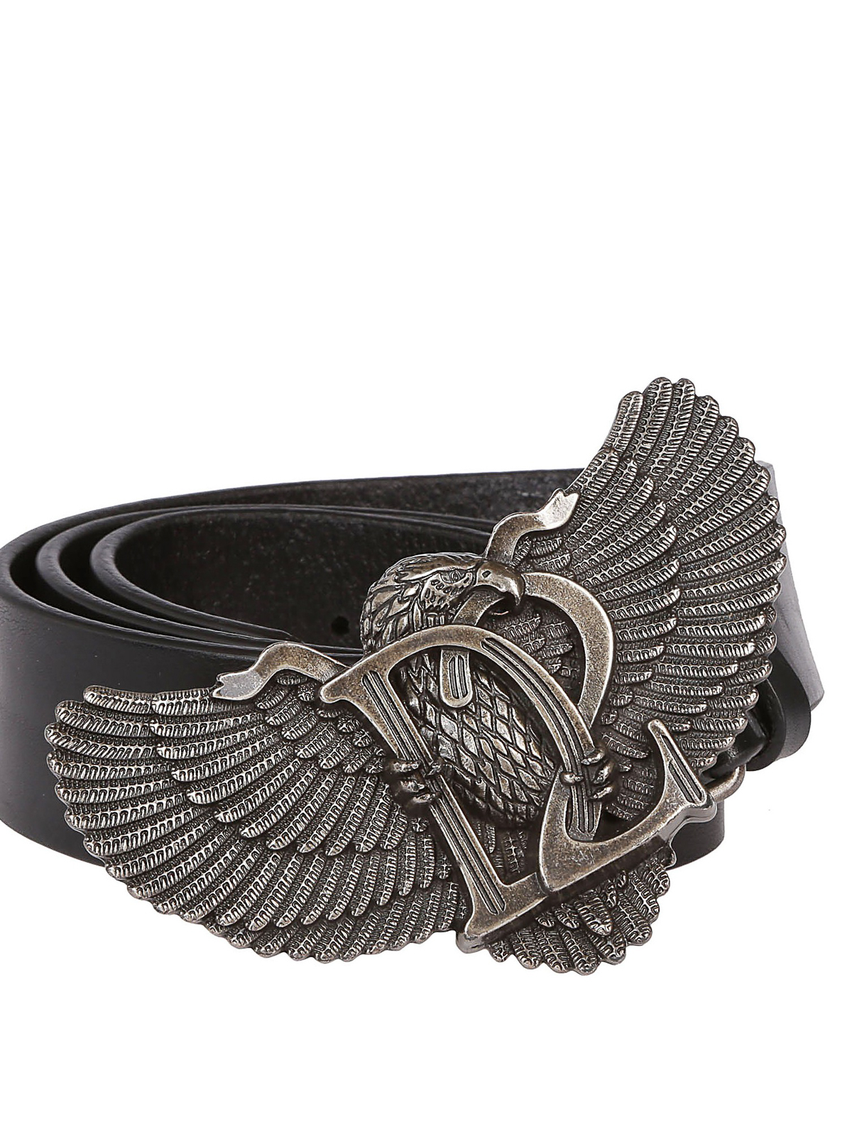 D2 Eagle buckled leather belt