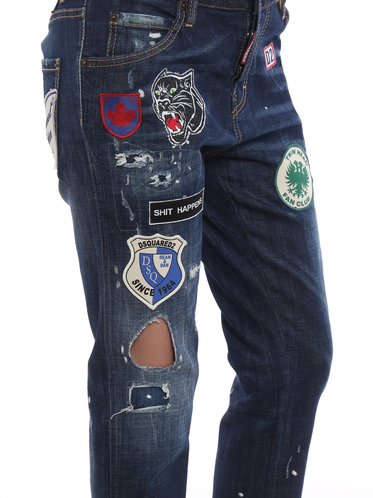 monteren module Winkelier Straight leg jeans Dsquared2 - Cool Girl patch jeans - S72LA0943S30342470