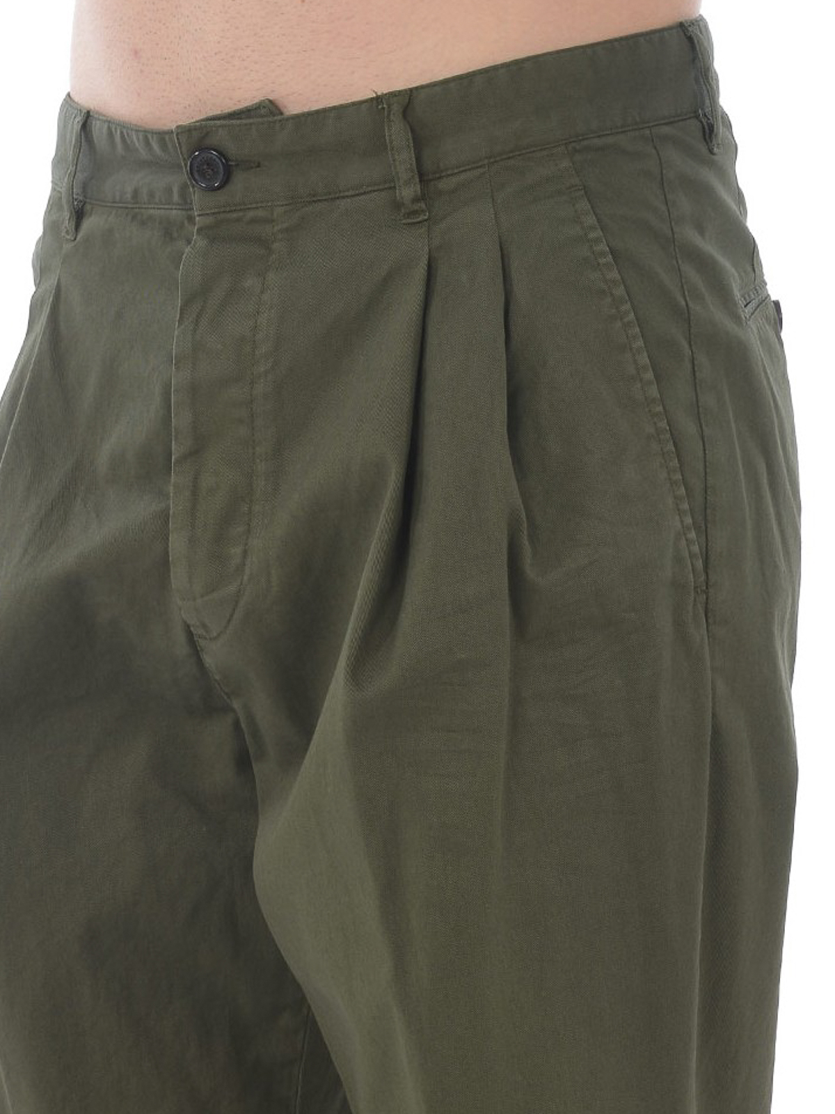 pleated front trousers