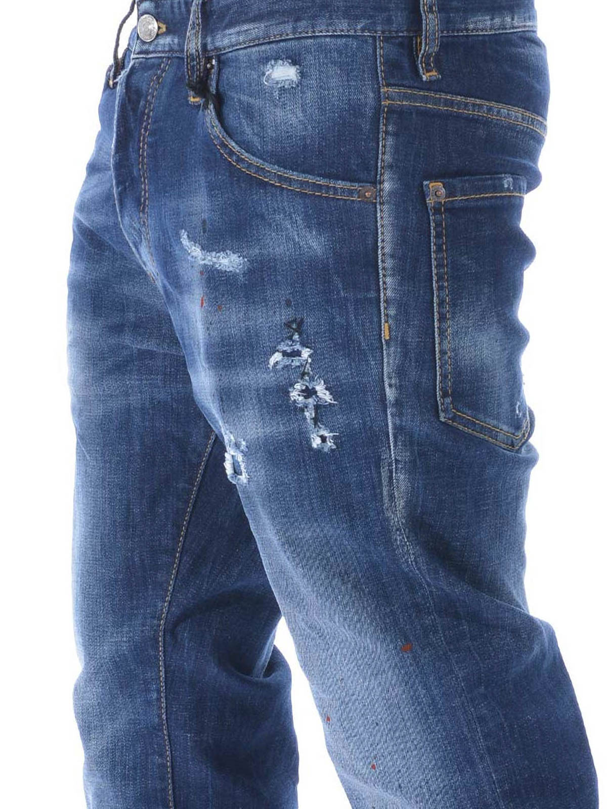 Dsquared2 - Five pockets straight leg jeans - straight leg jeans ...