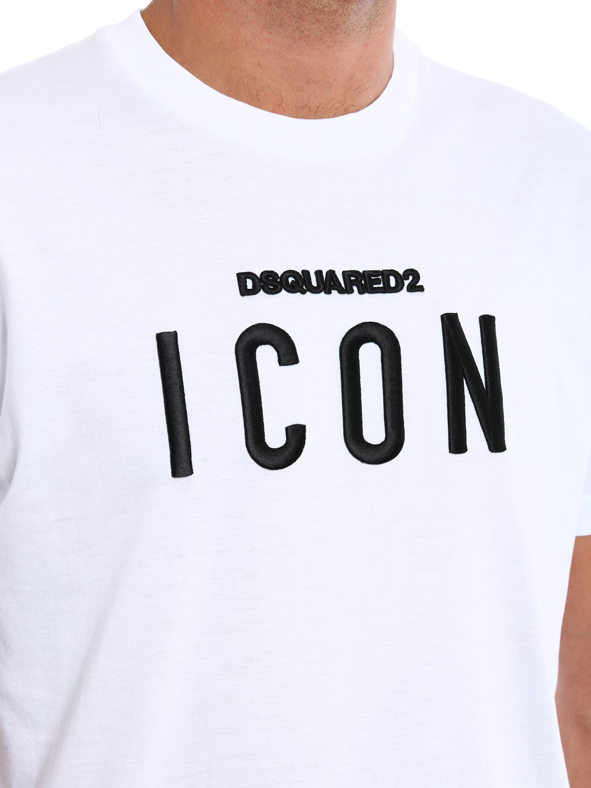 T-shirts Dsquared2 - Icon embroidery cotton T-shirt 