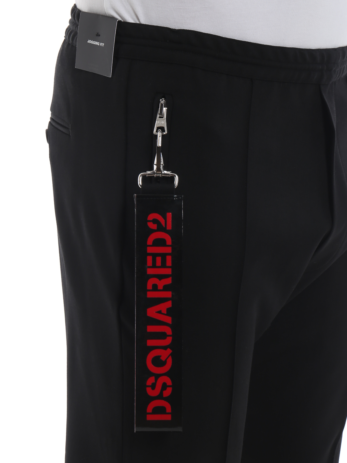 Split schuifelen regenval Casual trousers Dsquared2 - Jogging fit long crotch wool blend trousers -  S74KB0259S36258900
