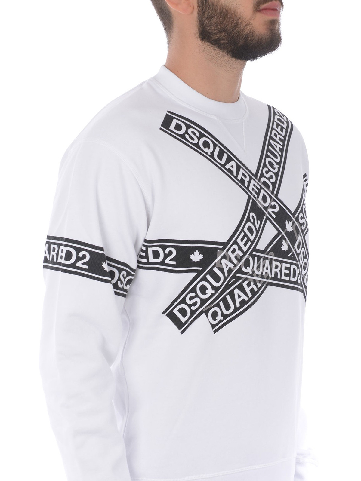 buy \u003e dsquared sweatshirt white, Up to 
