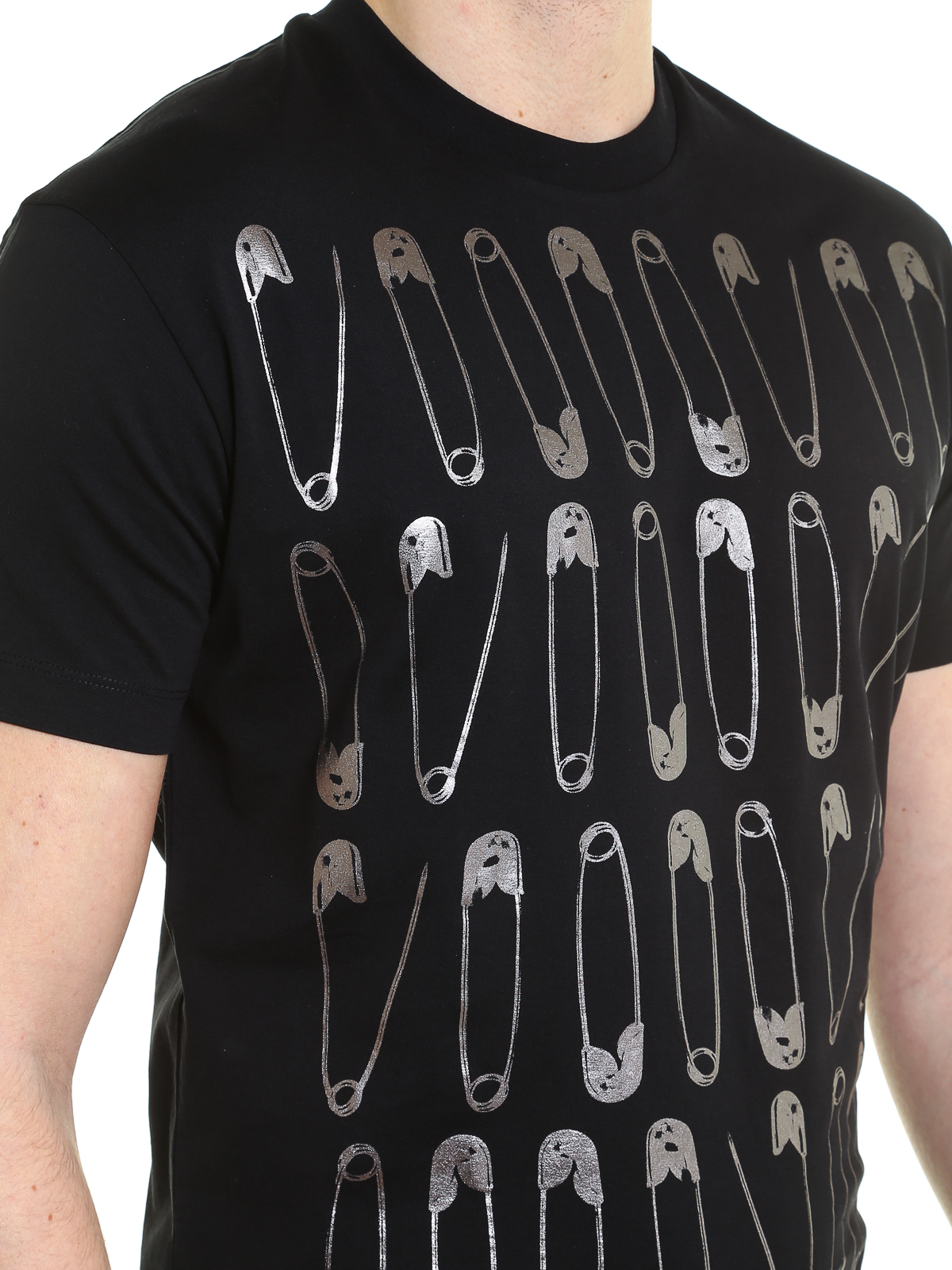 dsquared2 safety pin t shirt