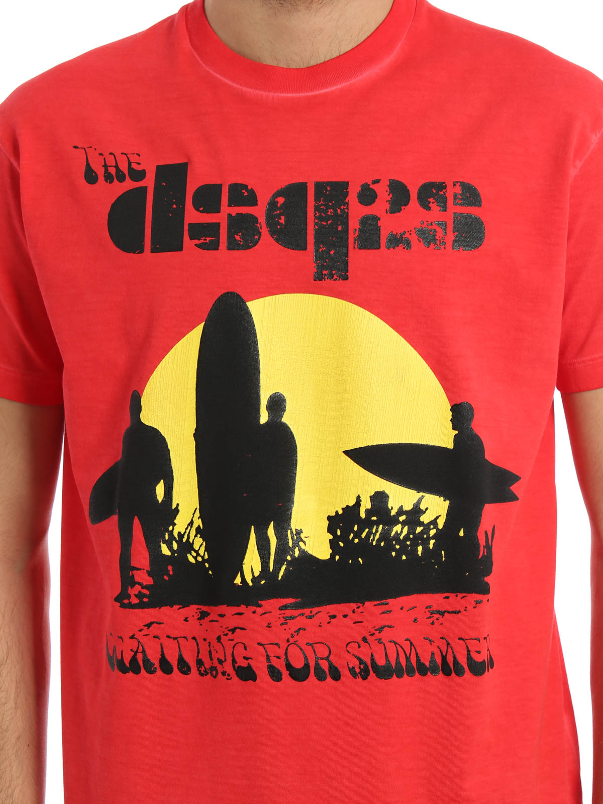 Bijdrager ventilator Andes T-shirts Dsquared2 - Surfer sunset T-shirt - S74GD0197S20694304