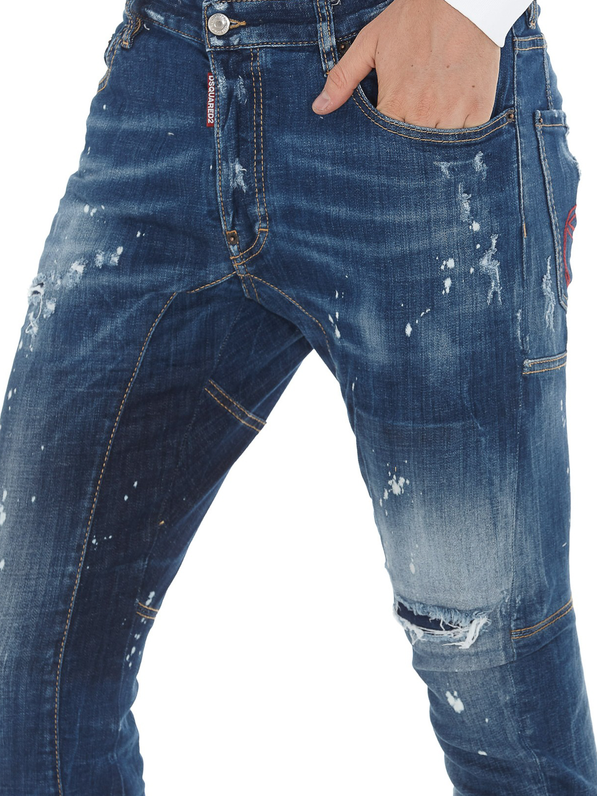 DSQUARED2 ビックジップ Tidy Biker Jean - デニム