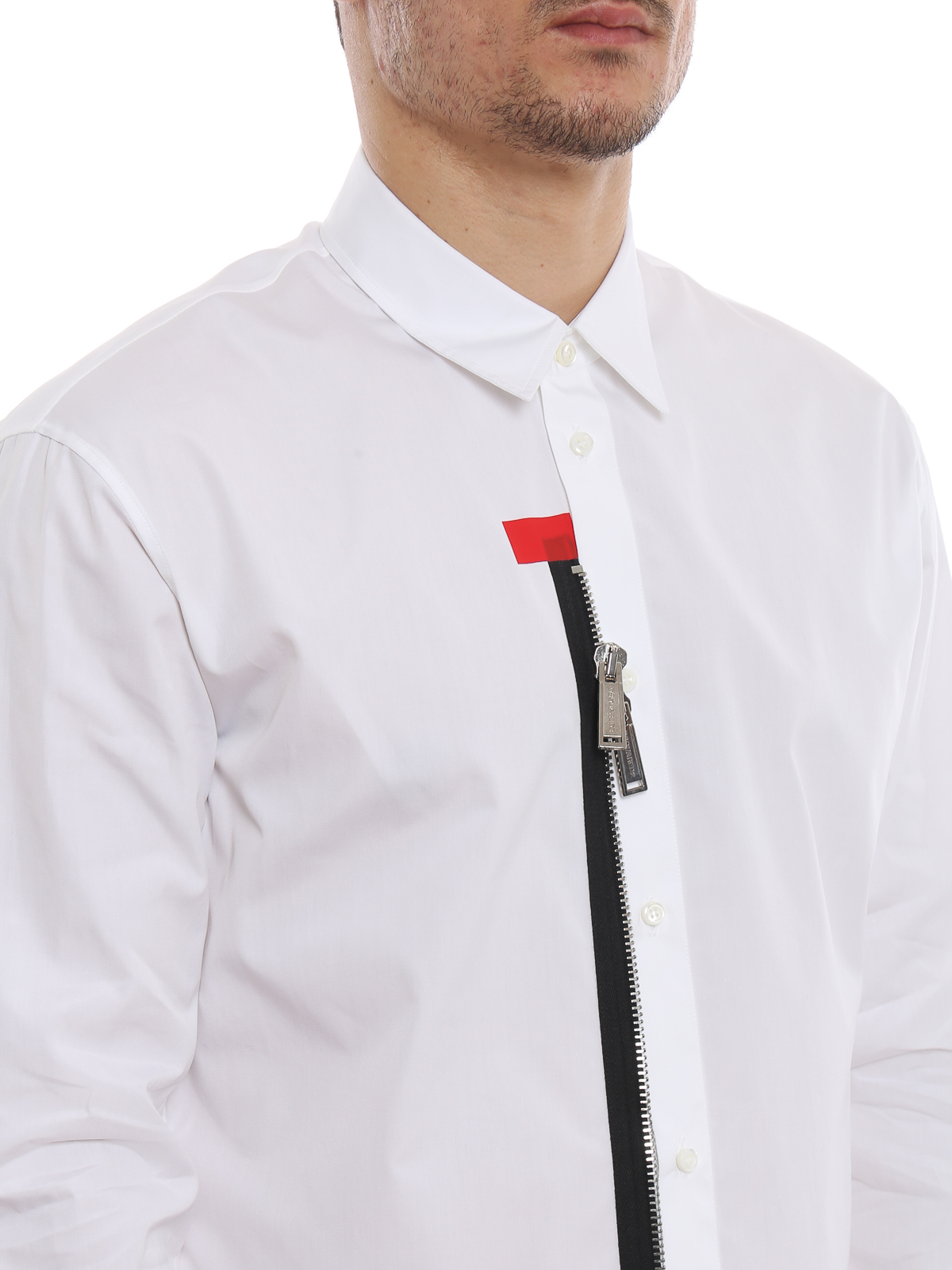 dsquared shirt zipper