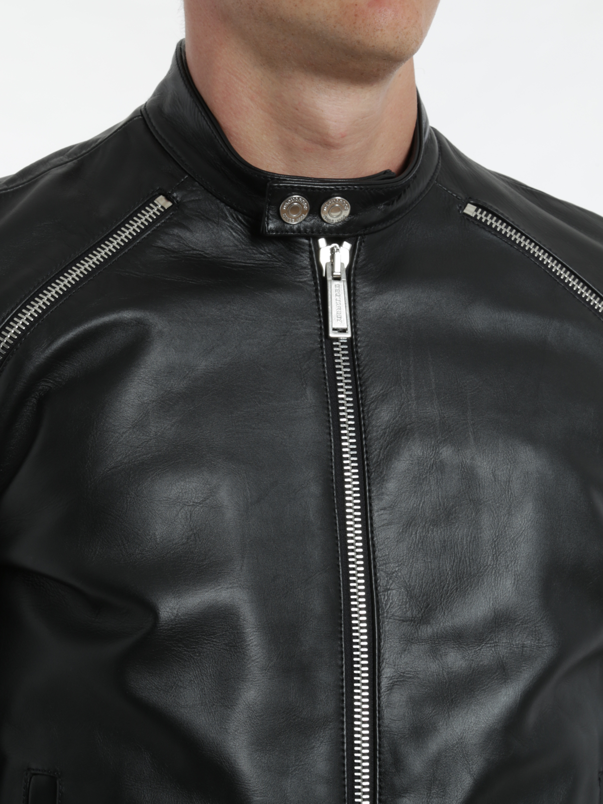 Dsquared2 - Zip trim biker jacket 